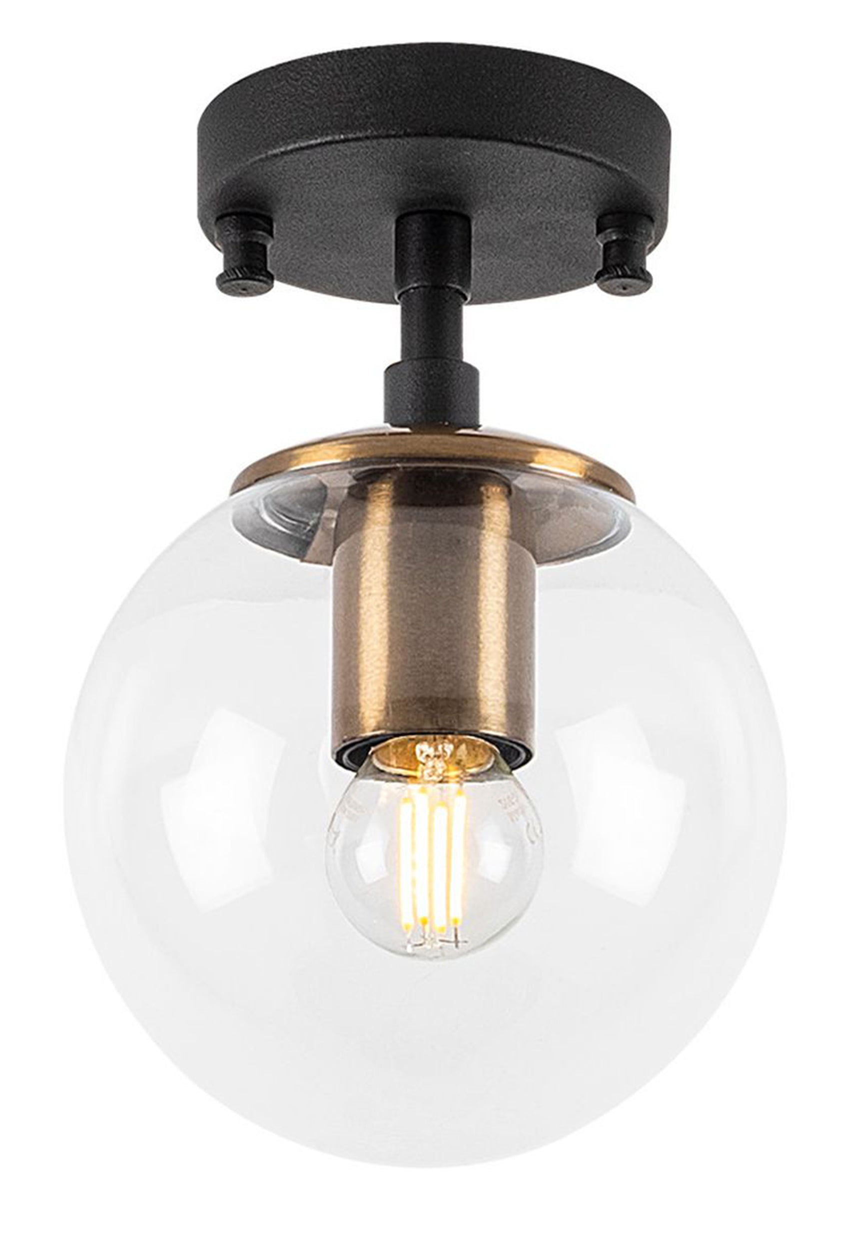 Lampa sufitowa Unchence czarna vintage