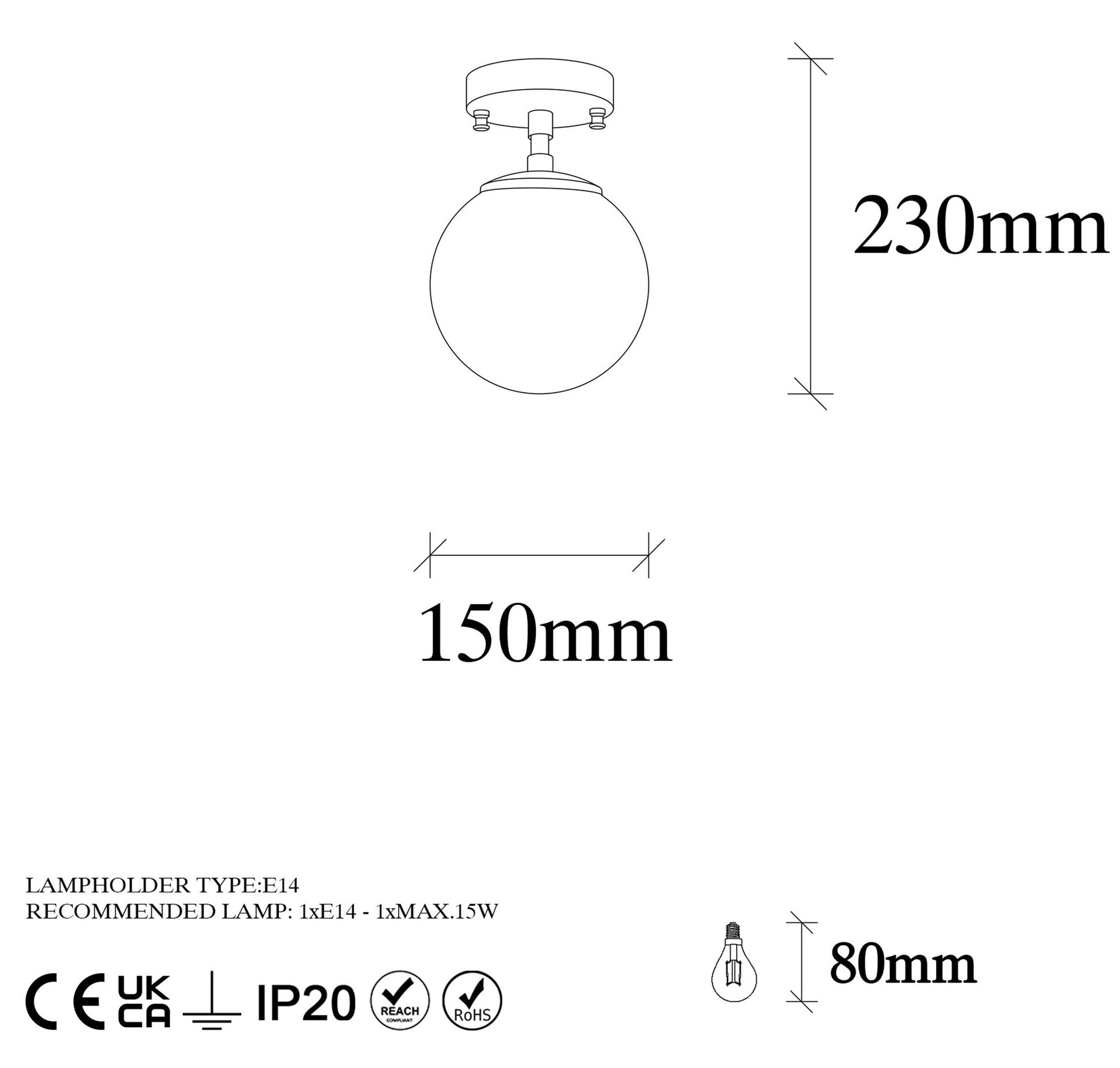 Lampa sufitowa Unchence czarna vintage