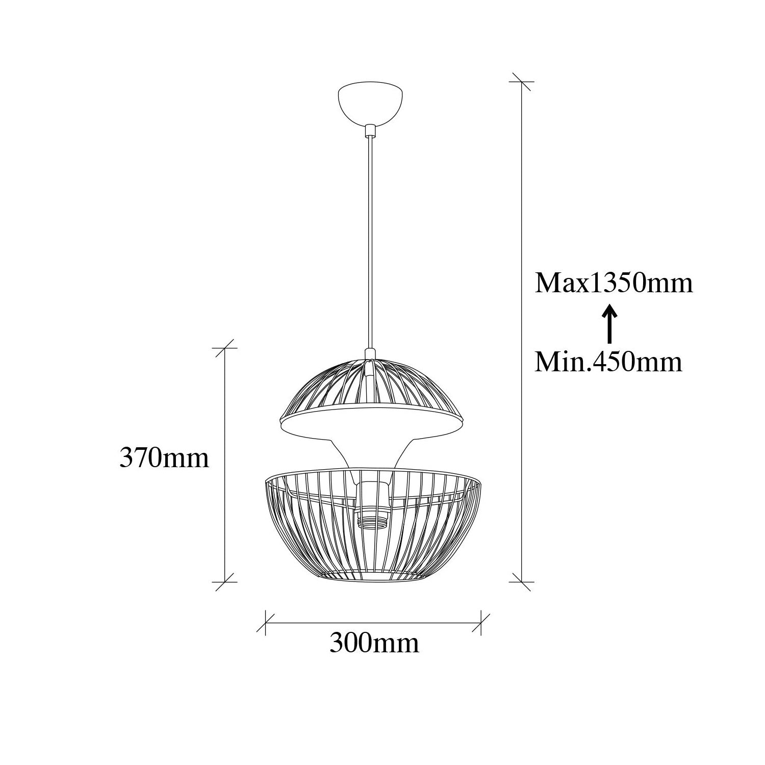 Lampa wisząca Toucke nowoczesna średnica 30 cm złota