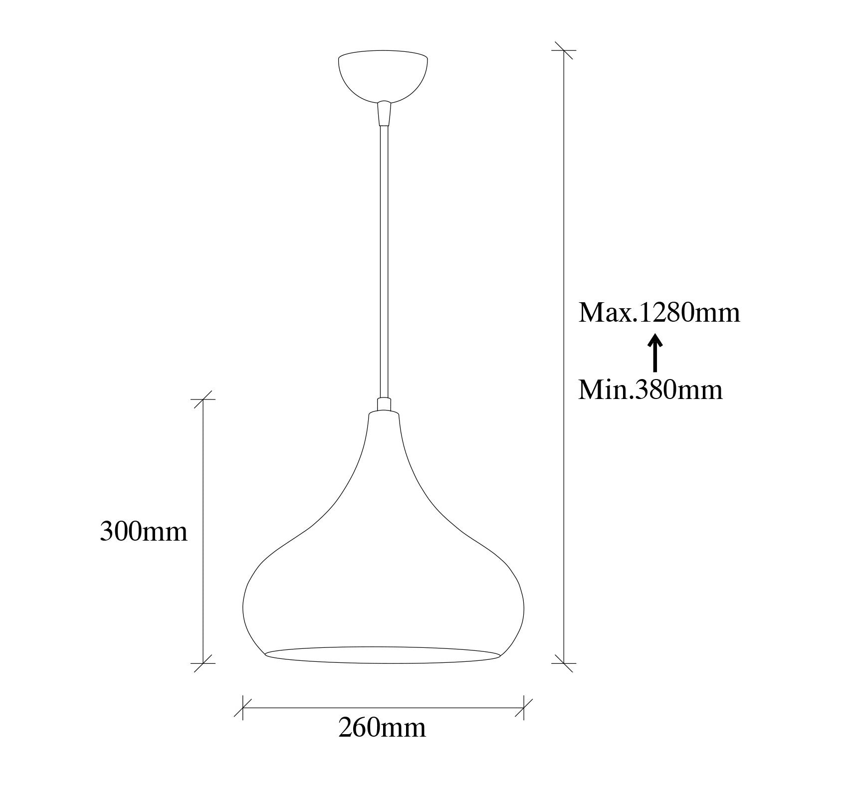Lampa wisząca Sandshess średnica 28 cm metalowa miedziana