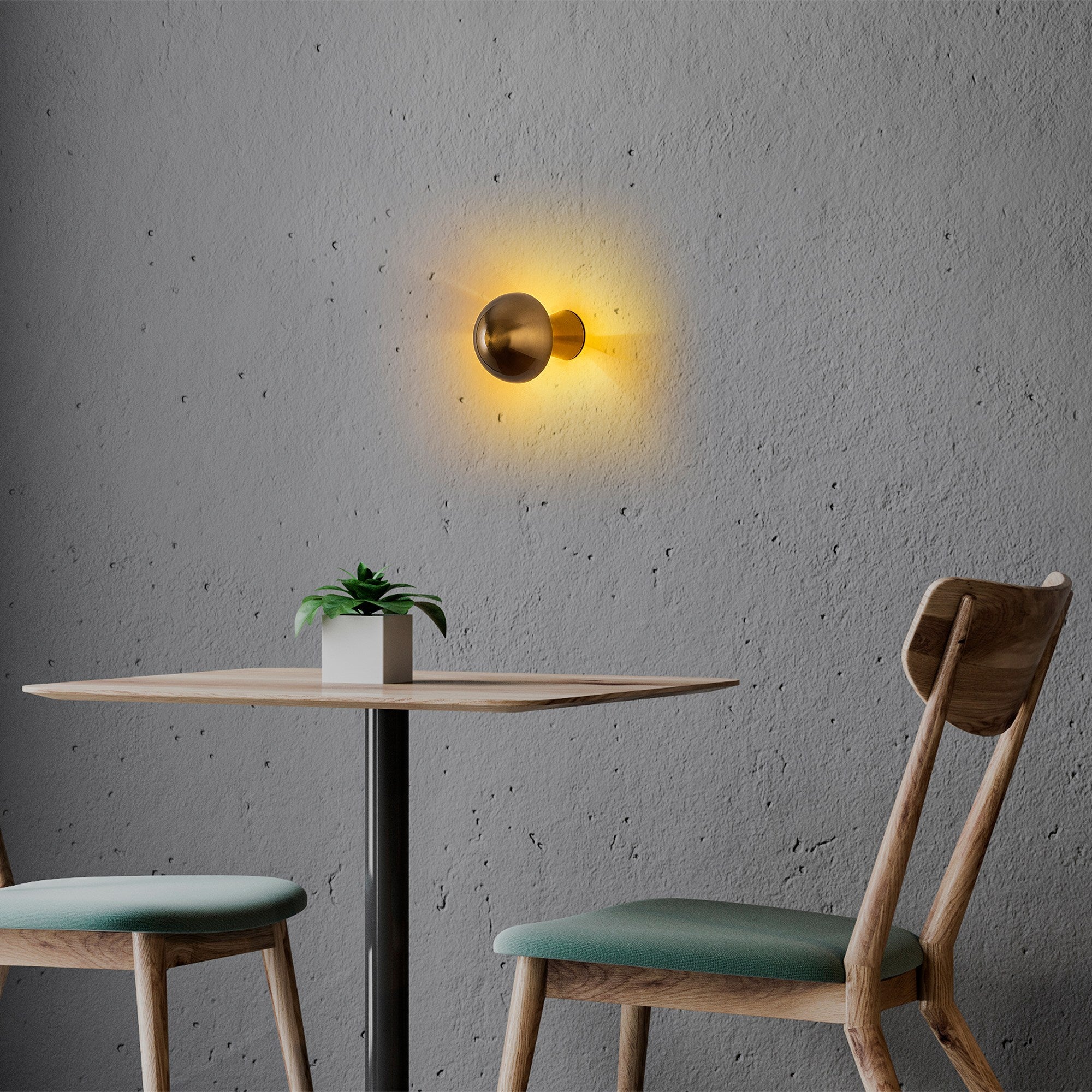 Lampa ścienna Emears średnica 12 cm złota