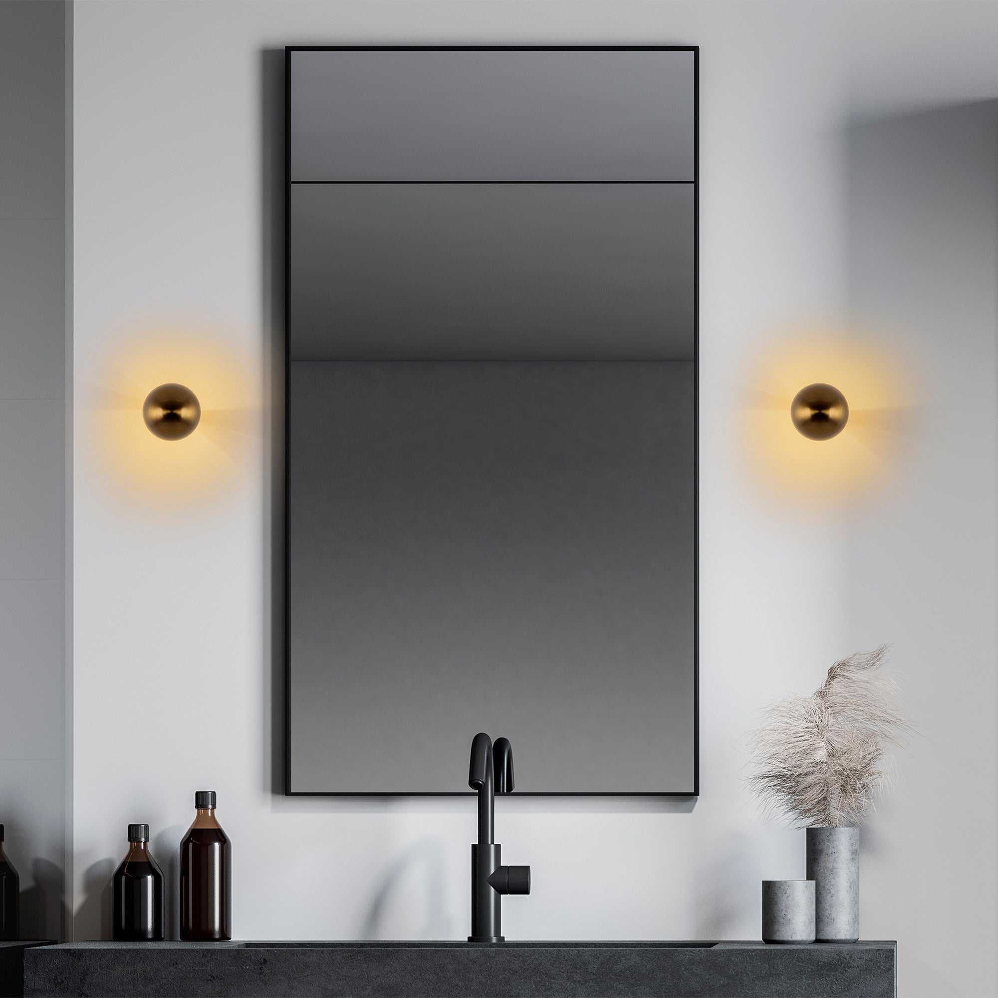 Lampa ścienna Emears średnica 12 cm złota