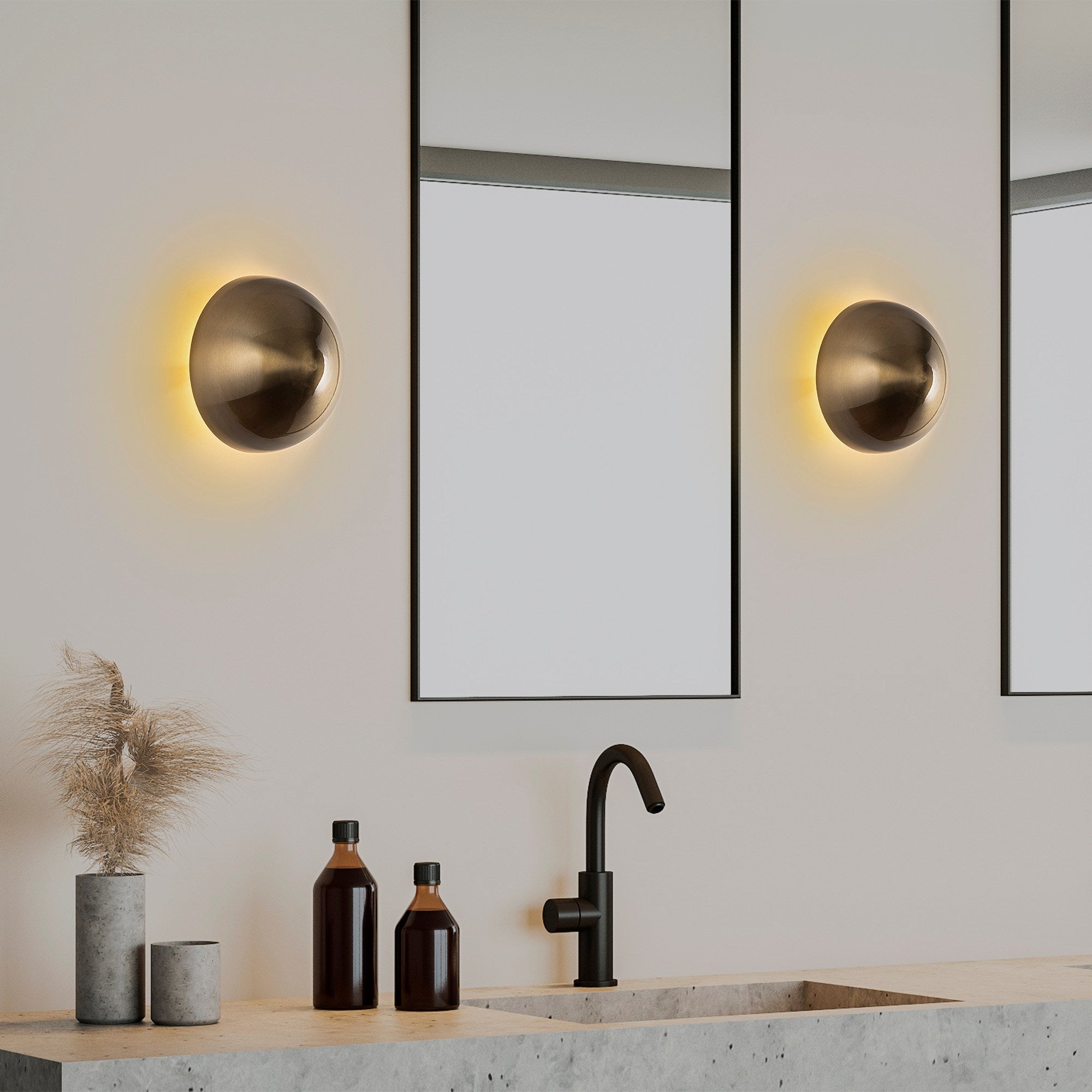 Lampa ścienna Emears średnica 20 cm złota