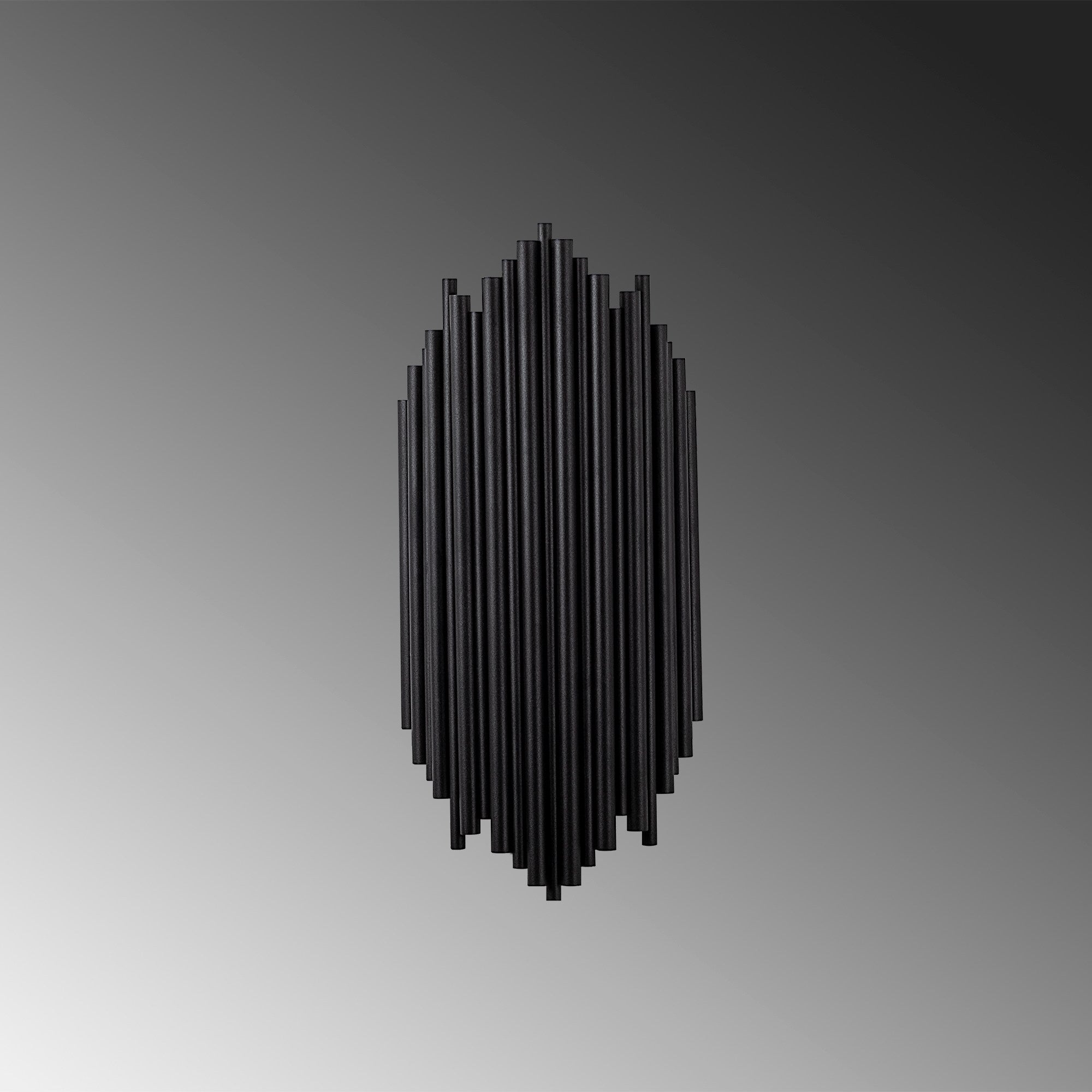 Lampa ścienna Bolines 50 cm czarna