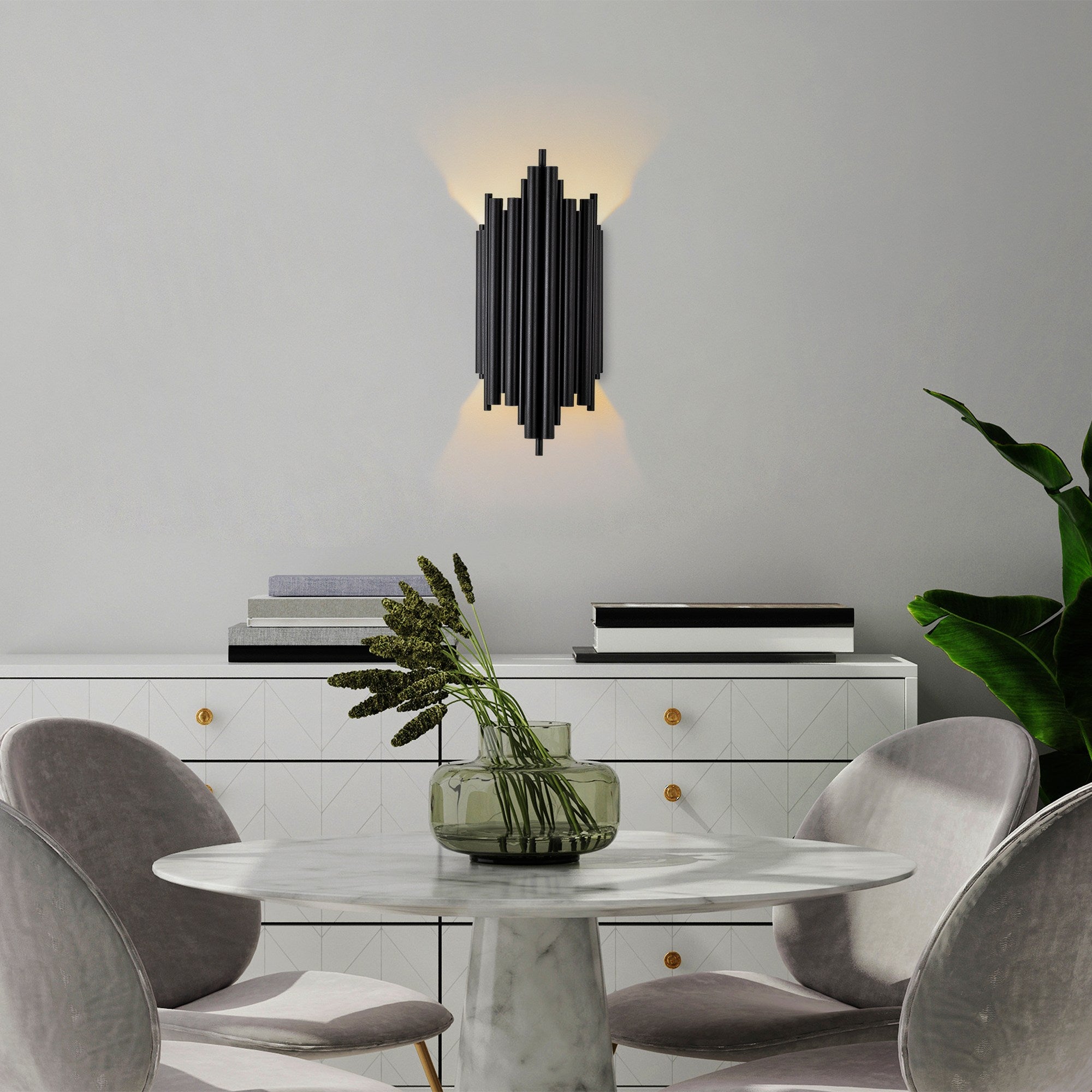 Lampa ścienna Bolines 40 cm czarna