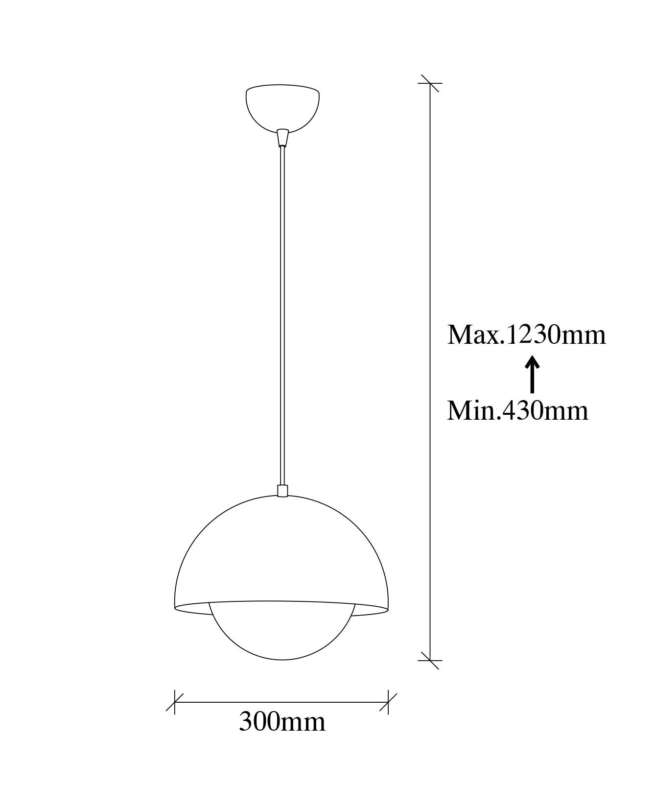 Lampa wisząca Rialler średnica 30 cm złota stelaż