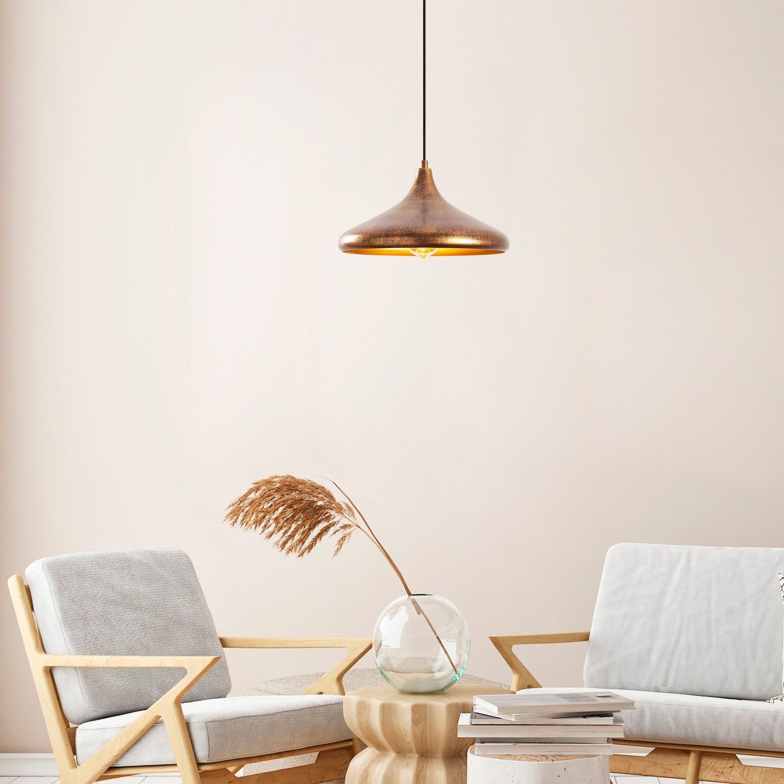 Lampa wisząca Nairred postarzane złoto