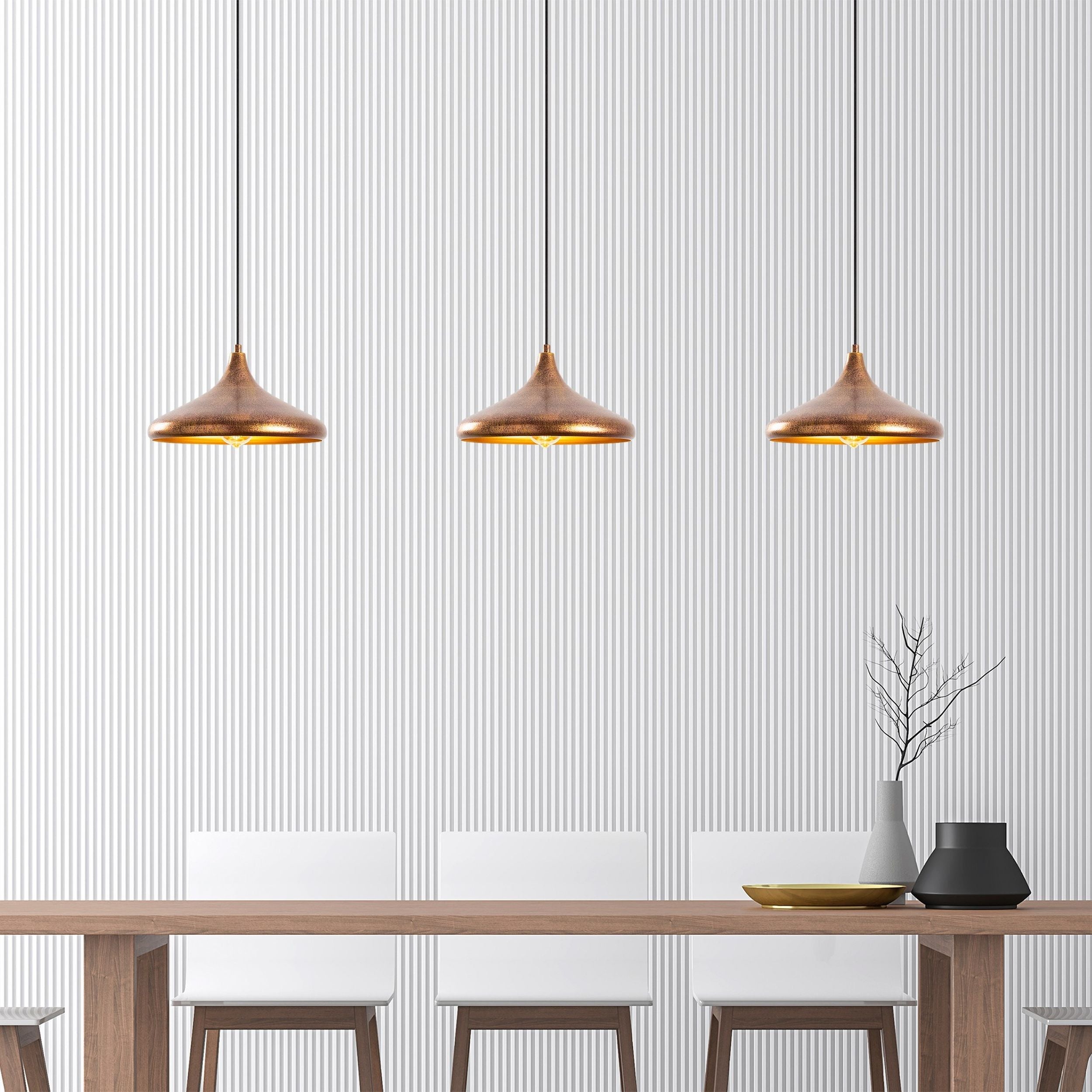Lampa wisząca Nairred postarzane złoto