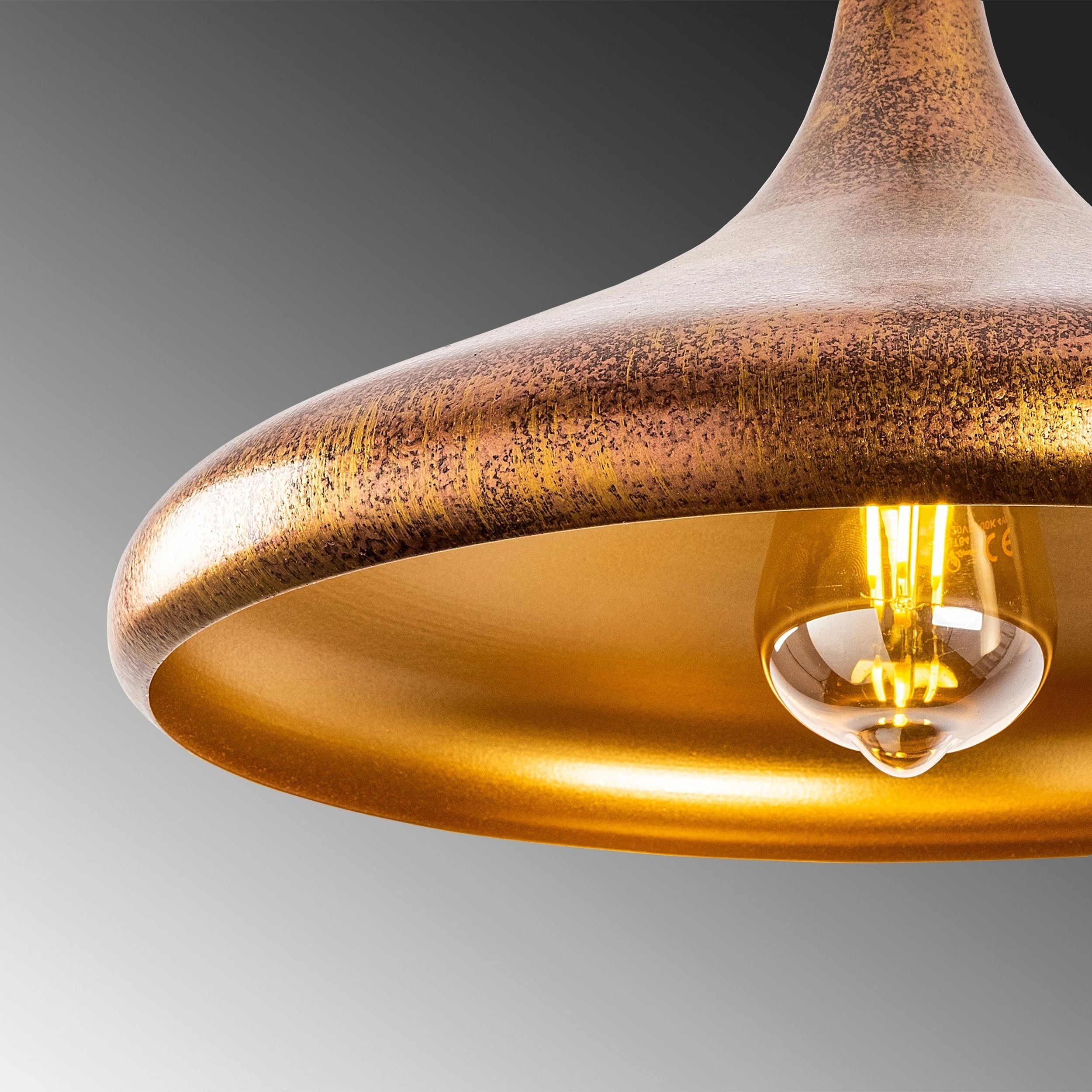 Lampa wisząca Nairred postarzane złoto