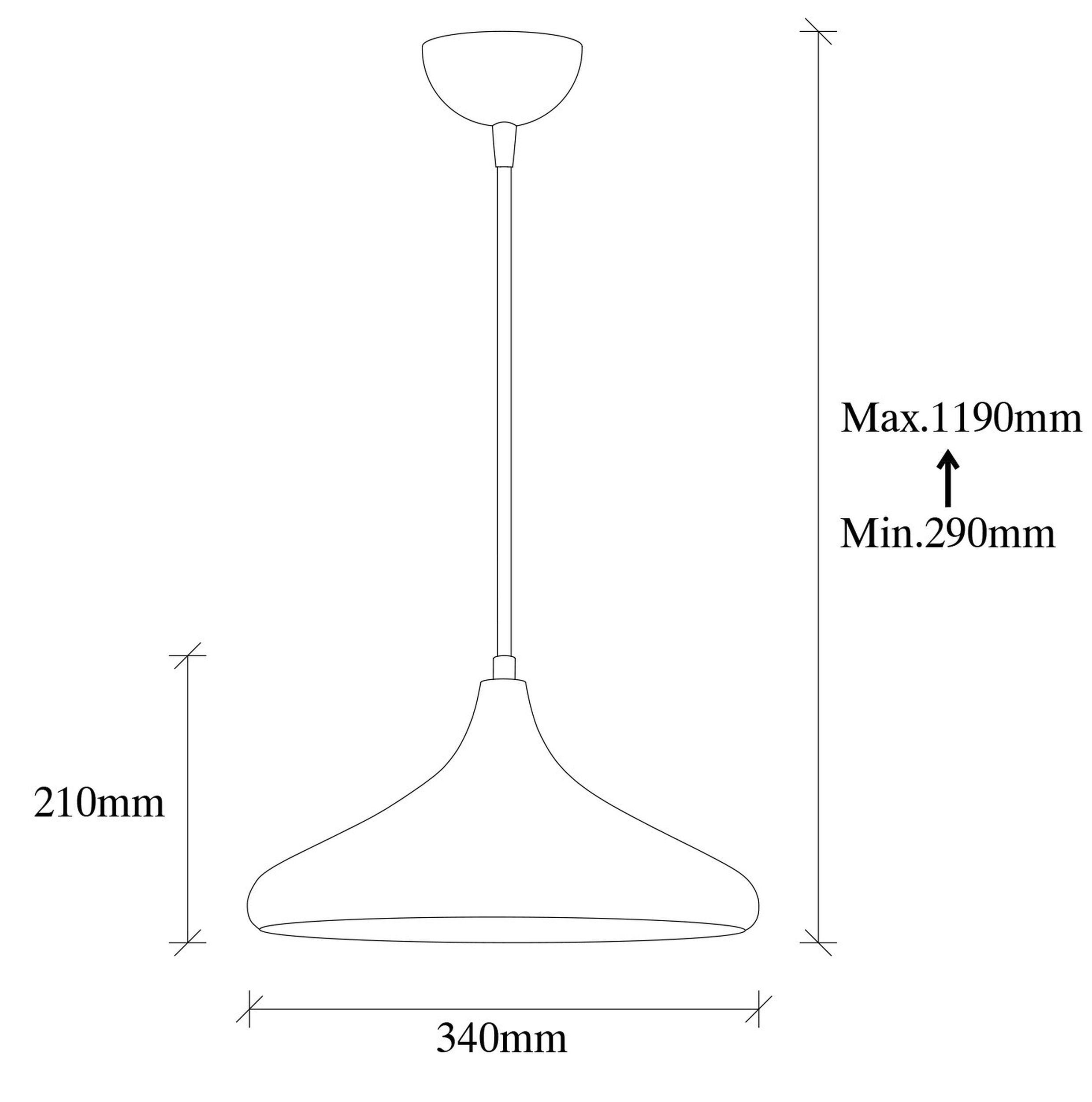 Lampa wisząca Nairred postarzane złoto