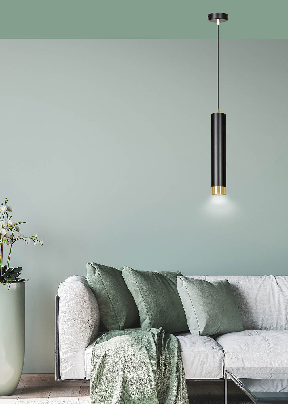 Lampa wisząca Morcone czarna