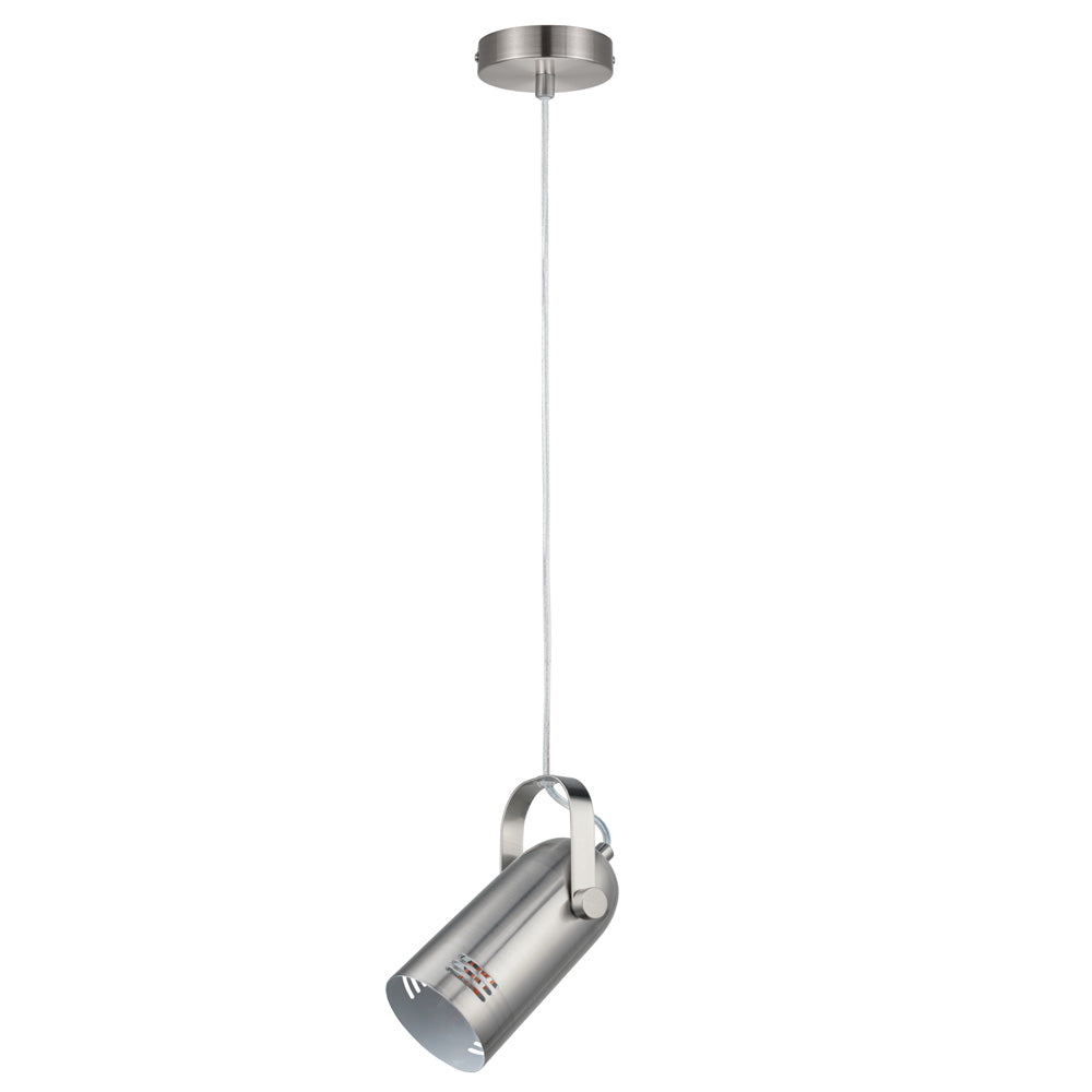 Lampa wisząca Nibbler w formie reflektora srebrna