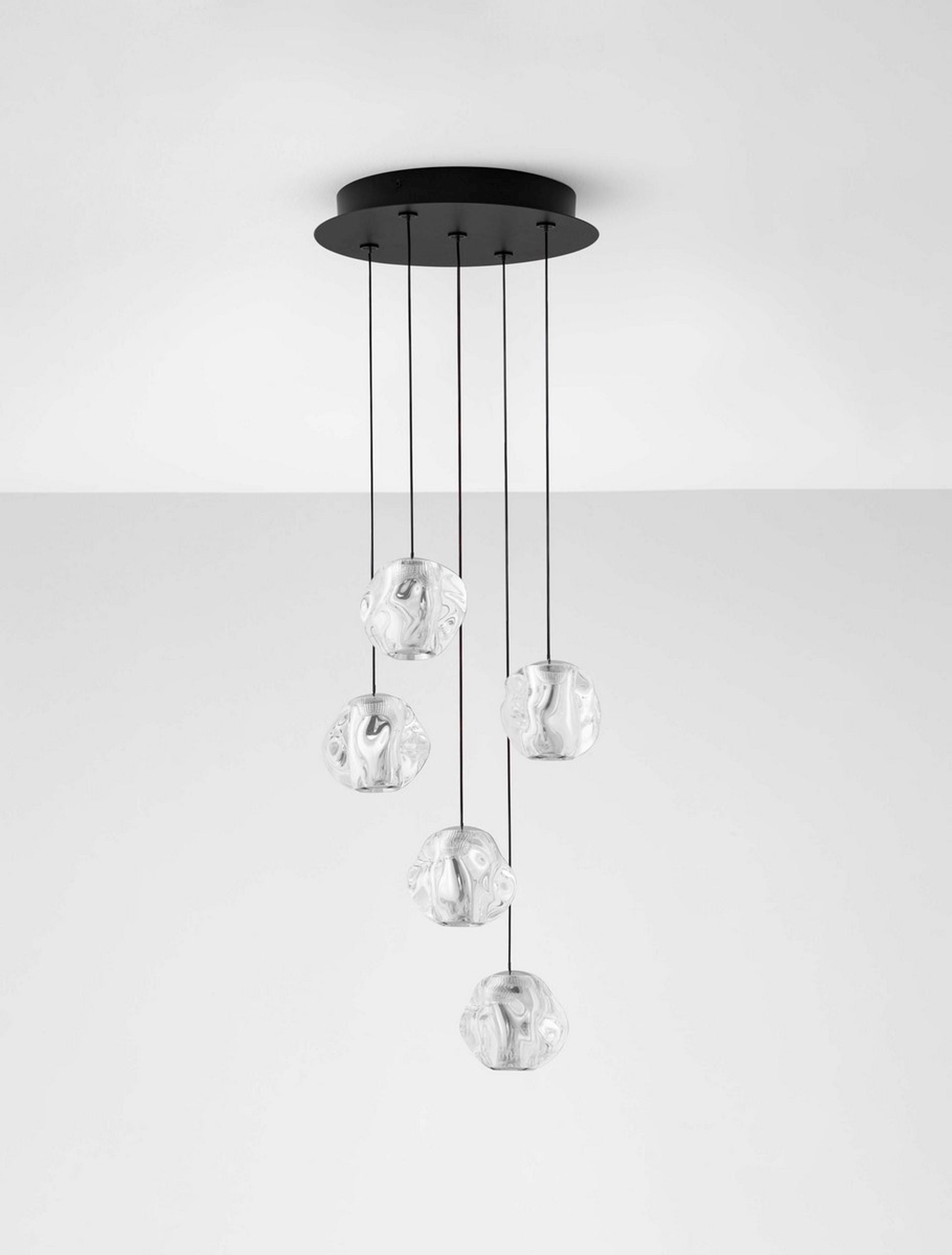 Lampa wisząca Borall LED x5 czarna