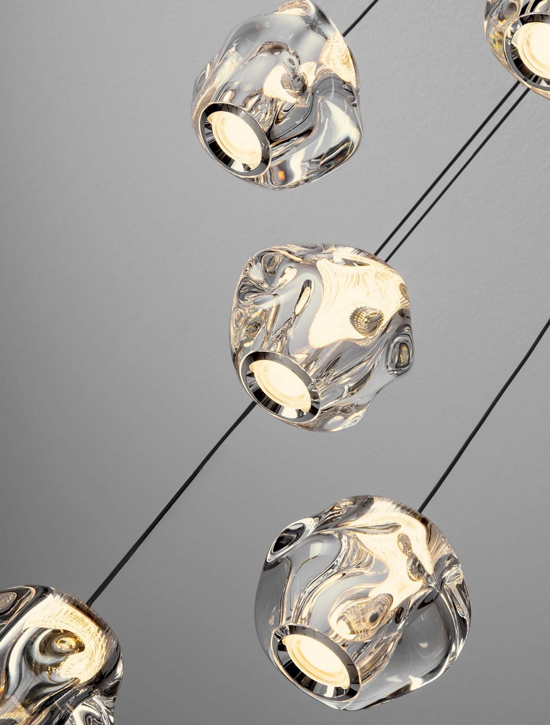 Lampa wisząca Borall LED x5 czarna