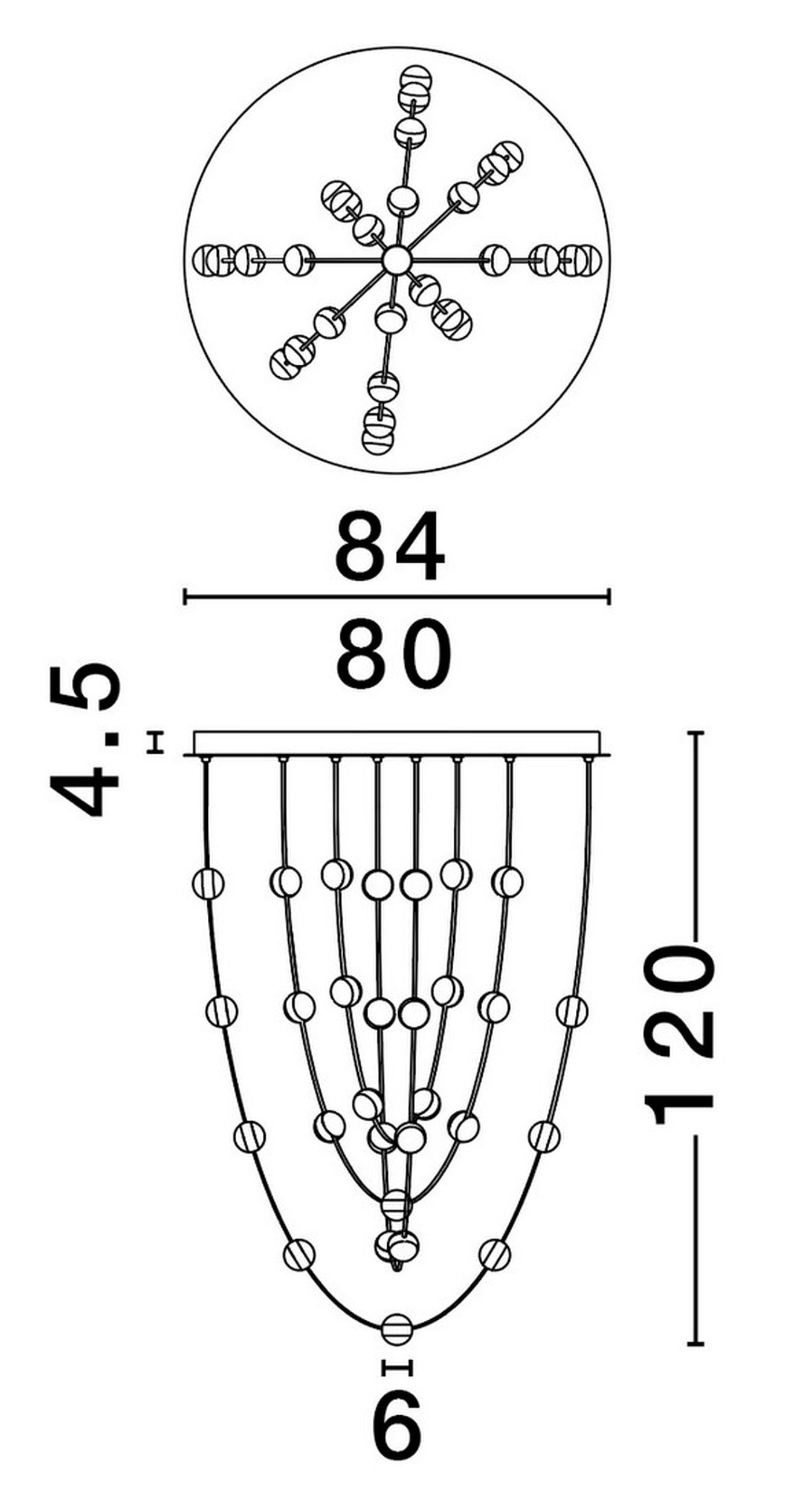 Lampa wisząca Systally LED 120 cm złoto-czarna