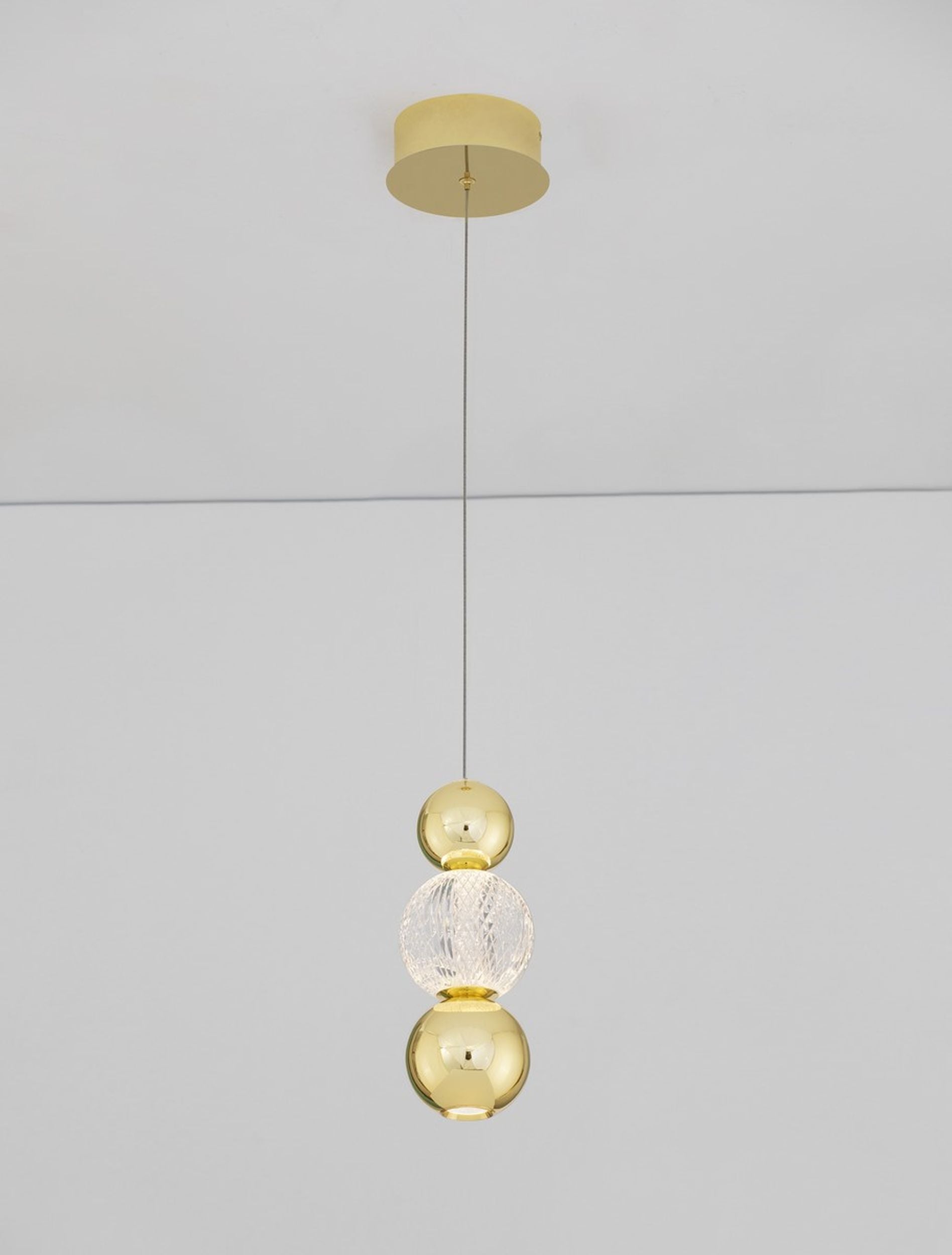 Lampa wisząca Beance II LED złota