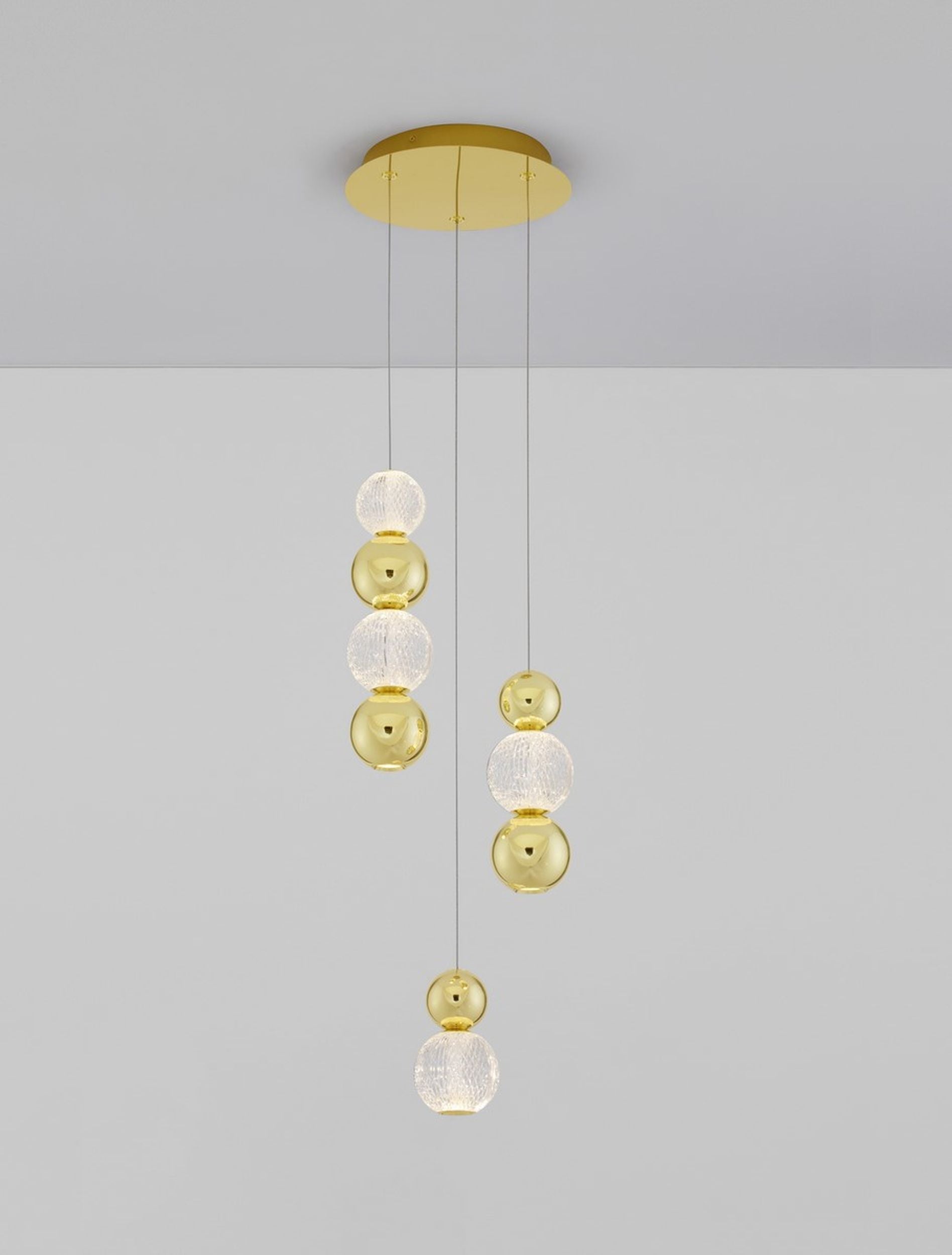 Lampa wisząca Beance LED x4 złota