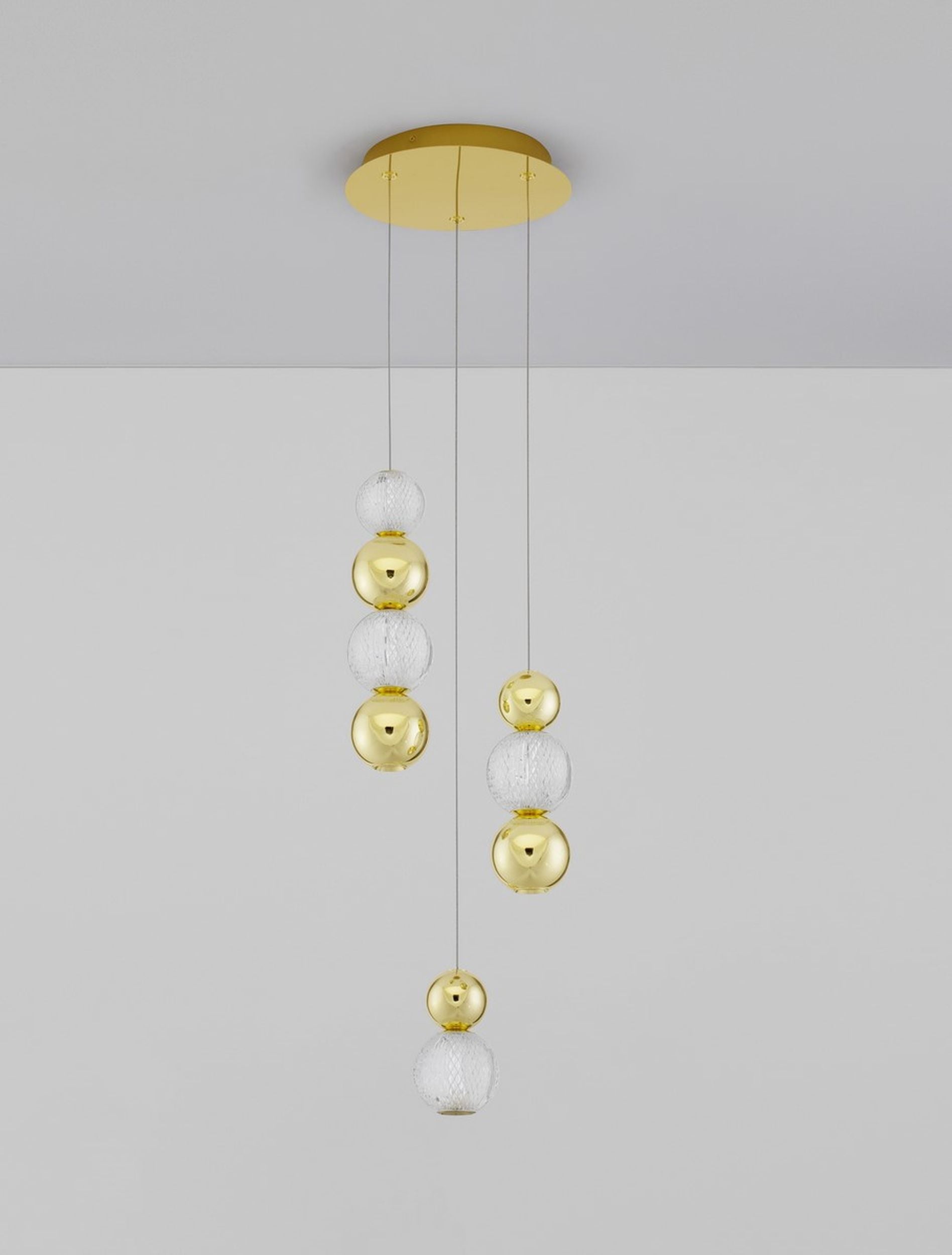Lampa wisząca Beance LED x4 złota