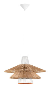 Lampa wisząca Silley brązowo-biała