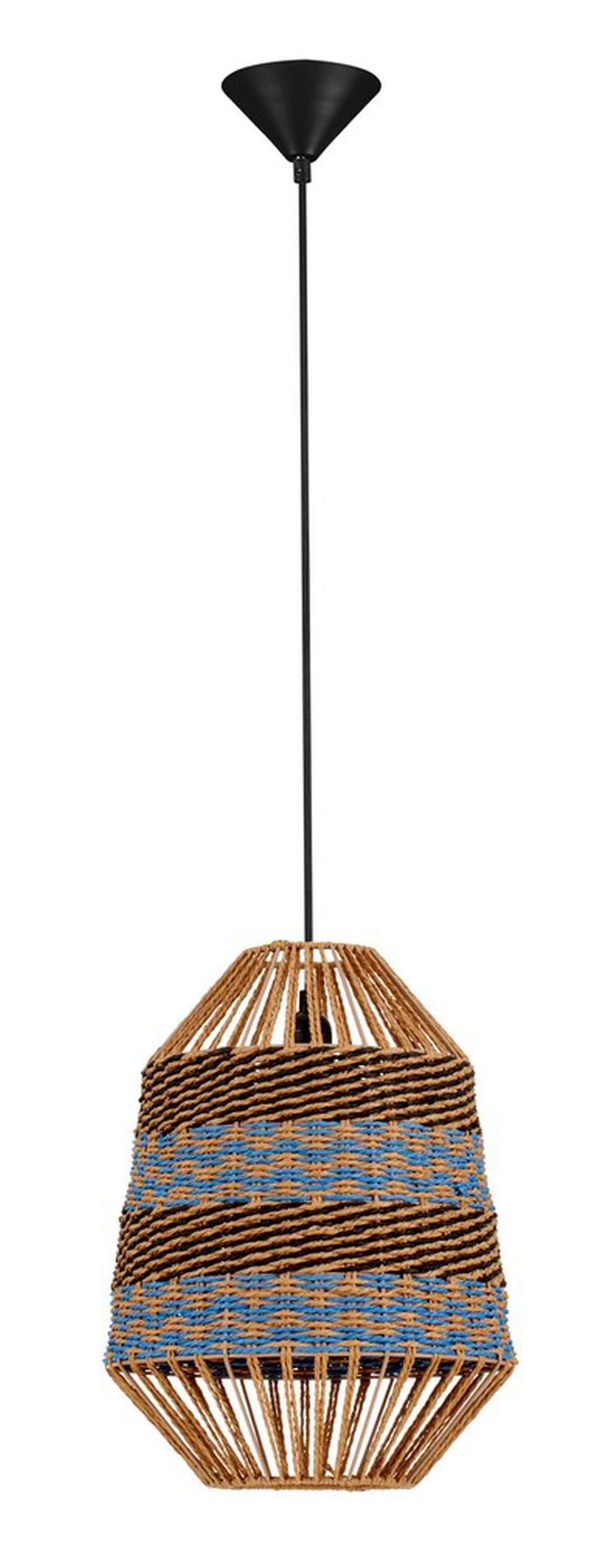 Lampa wiszaca Suffess niebiesko-brązowa