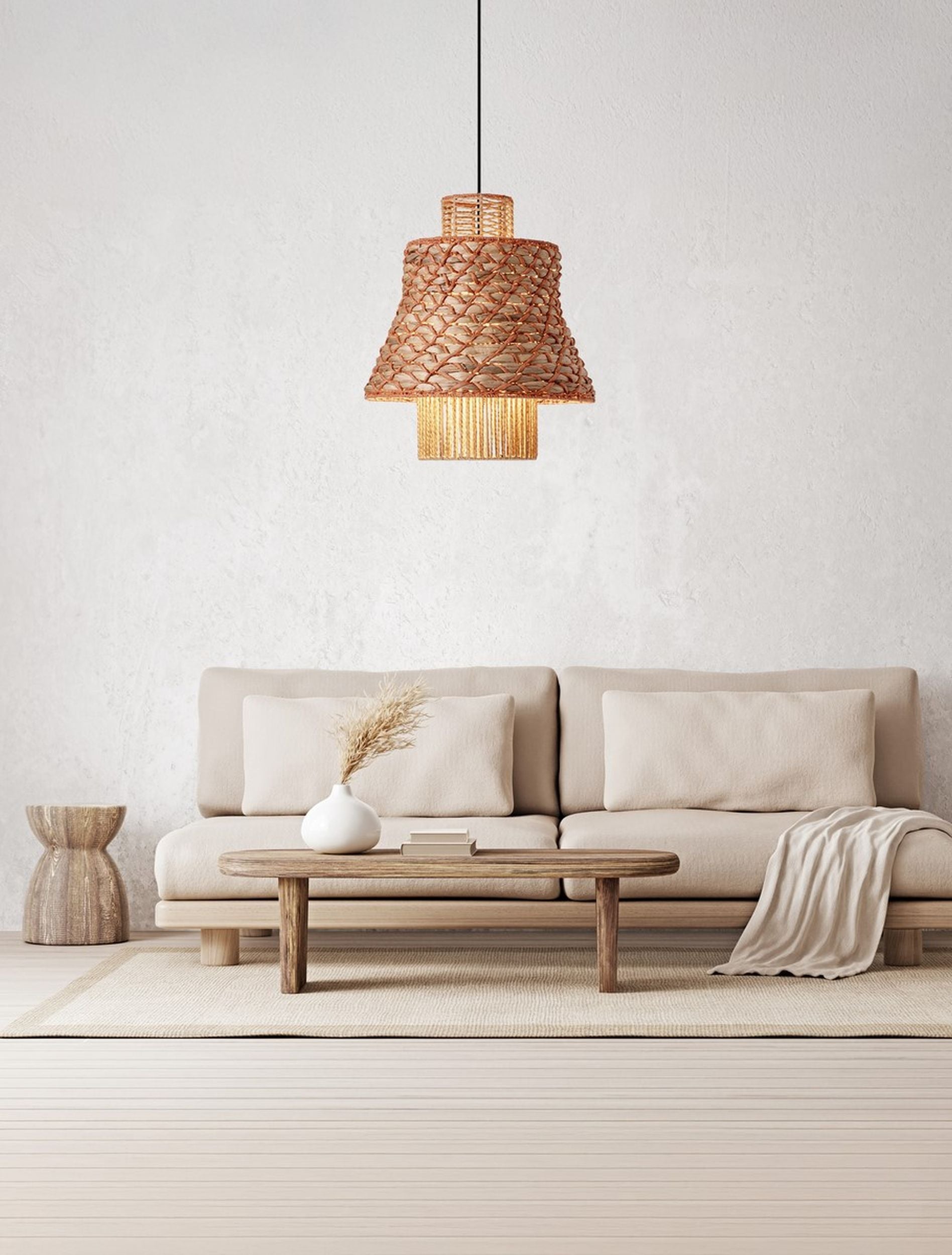Lampa wisząca Giazze brązowa