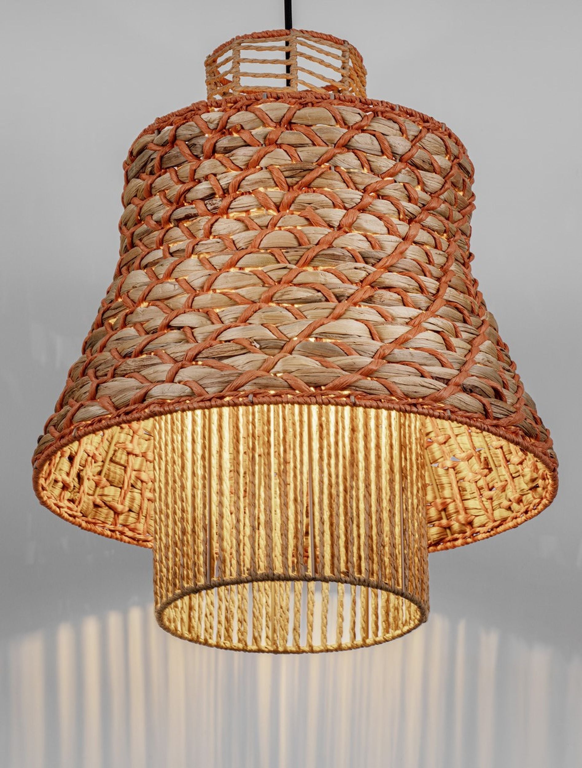 Lampa wisząca Giazze brązowa