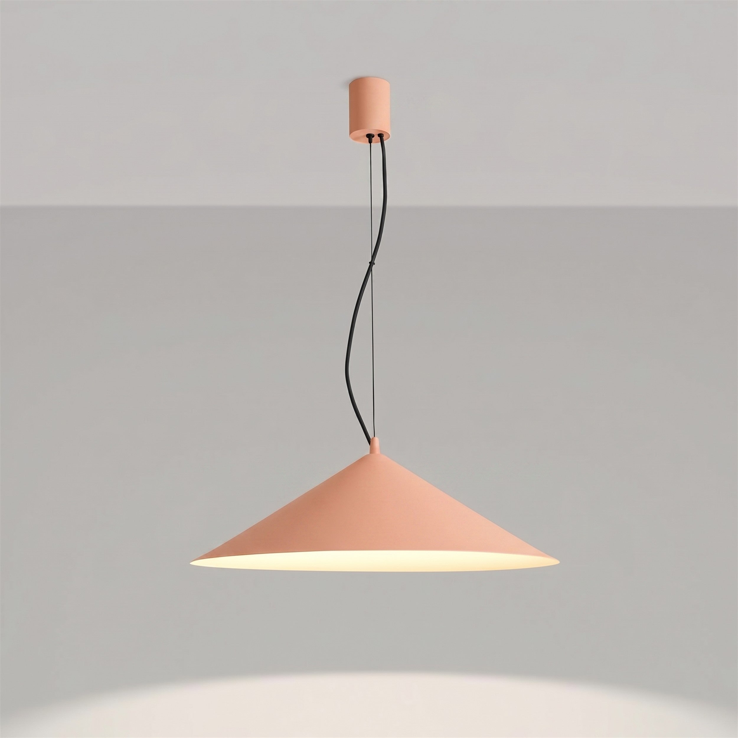 Lampa wisząca Fint LED brzoskwiniowa