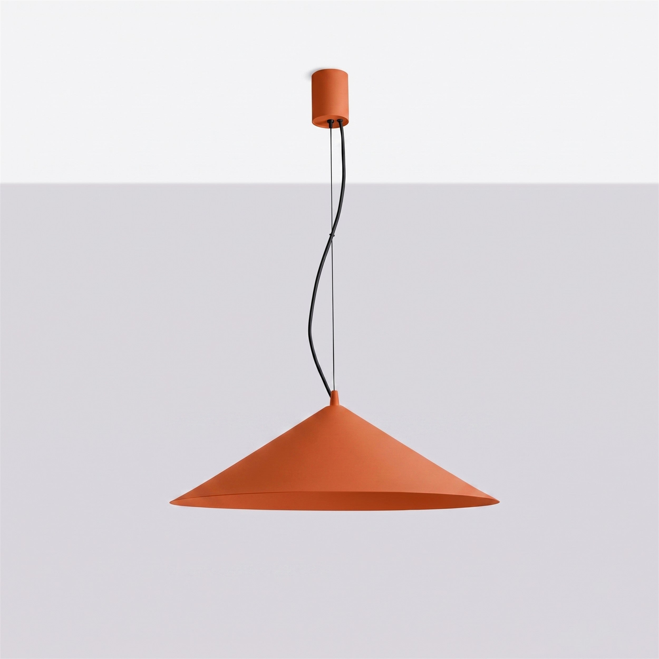 Lampa wisząca Fint LED ochra czerwona