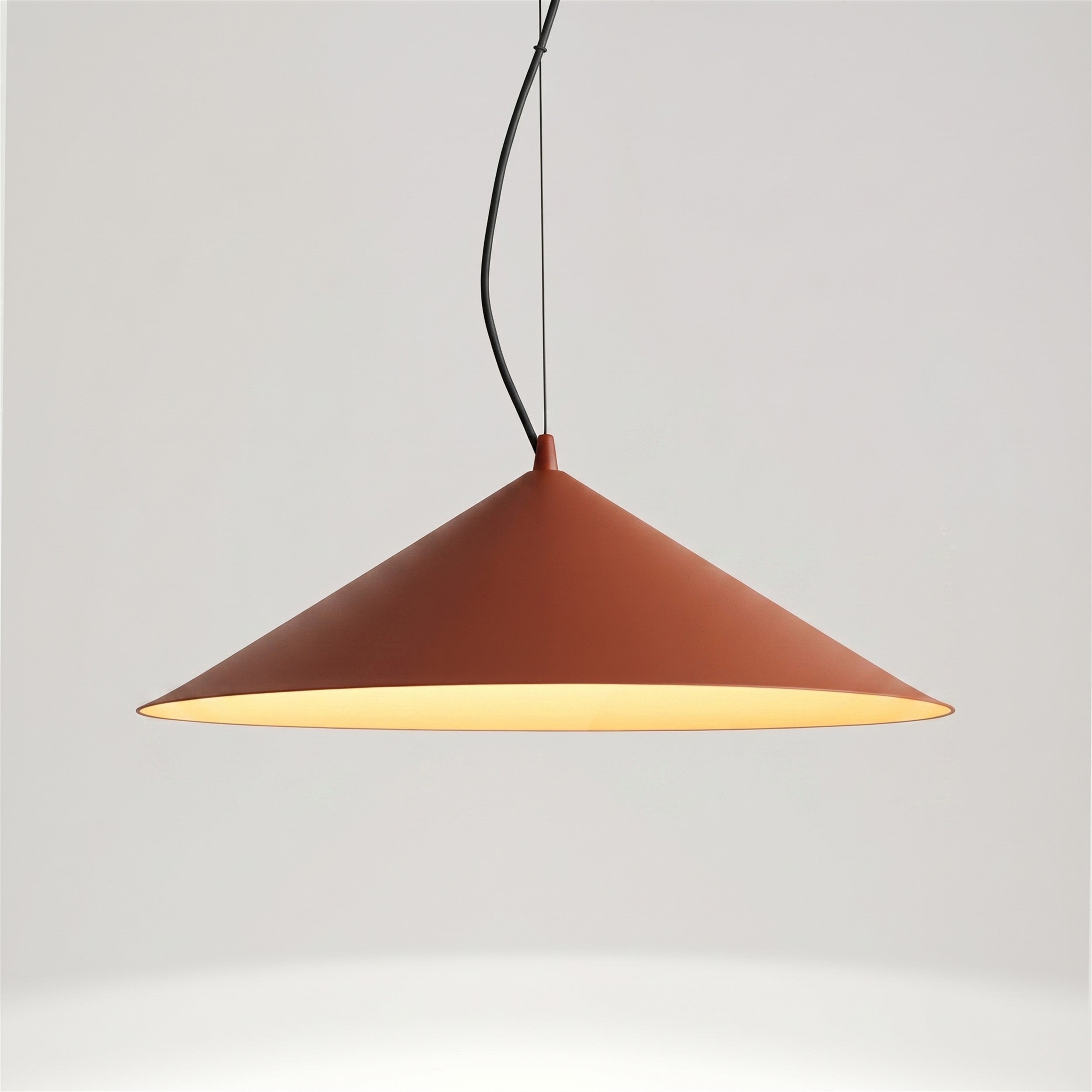 Lampa wisząca Fint LED ochra czerwona