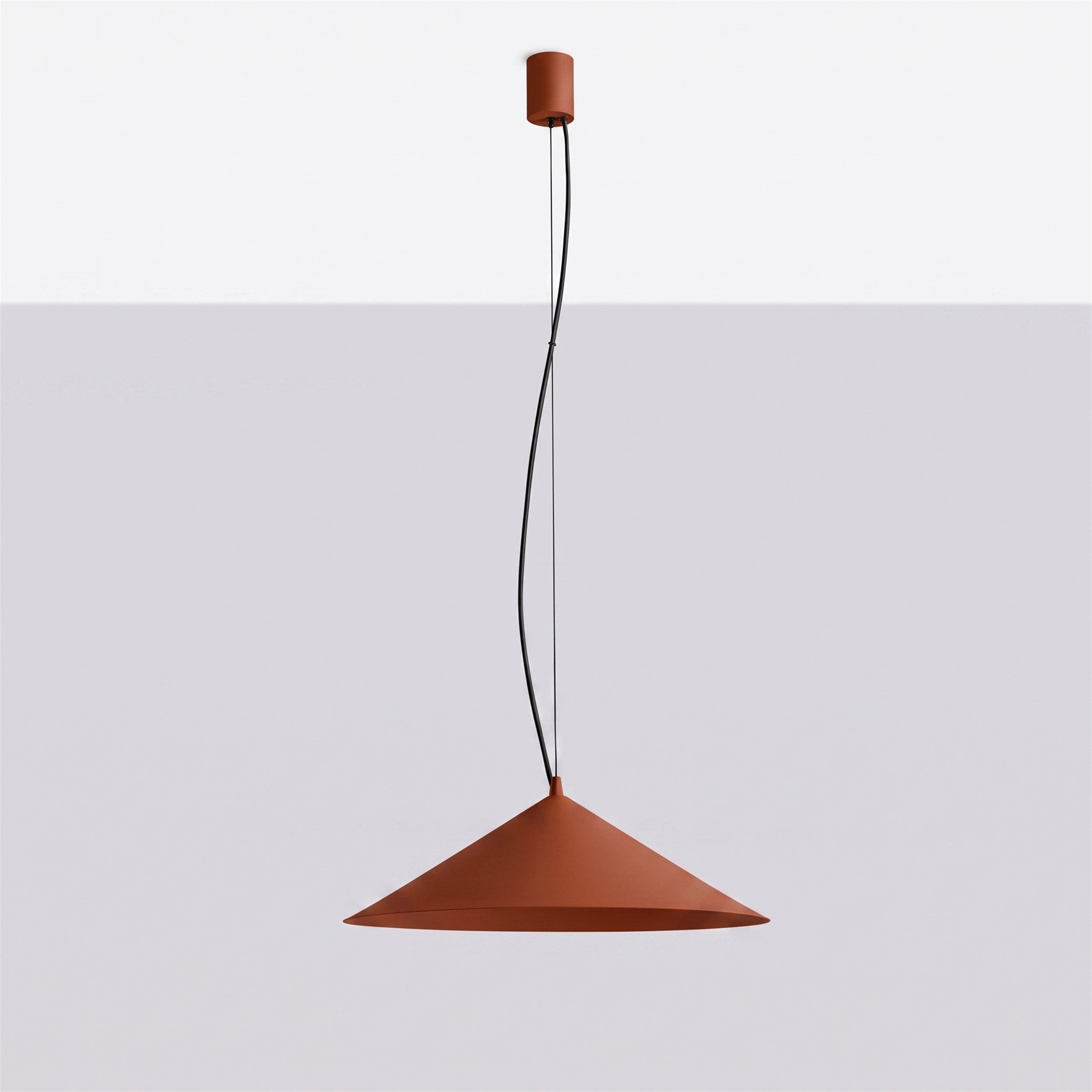 Lampa wisząca Fint LED ochra czerwona