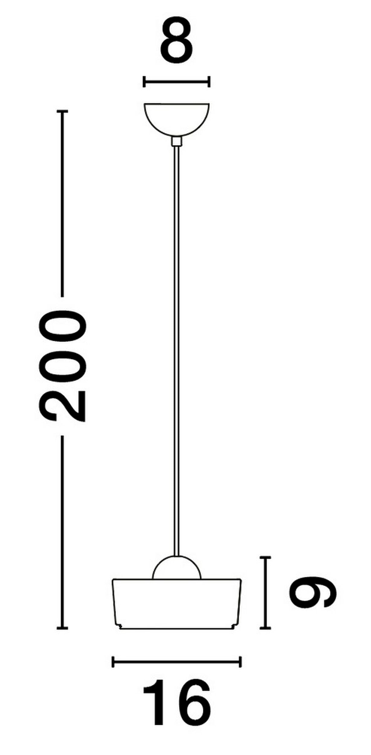 Lampa wisząca Ivoprett LED x1 złota