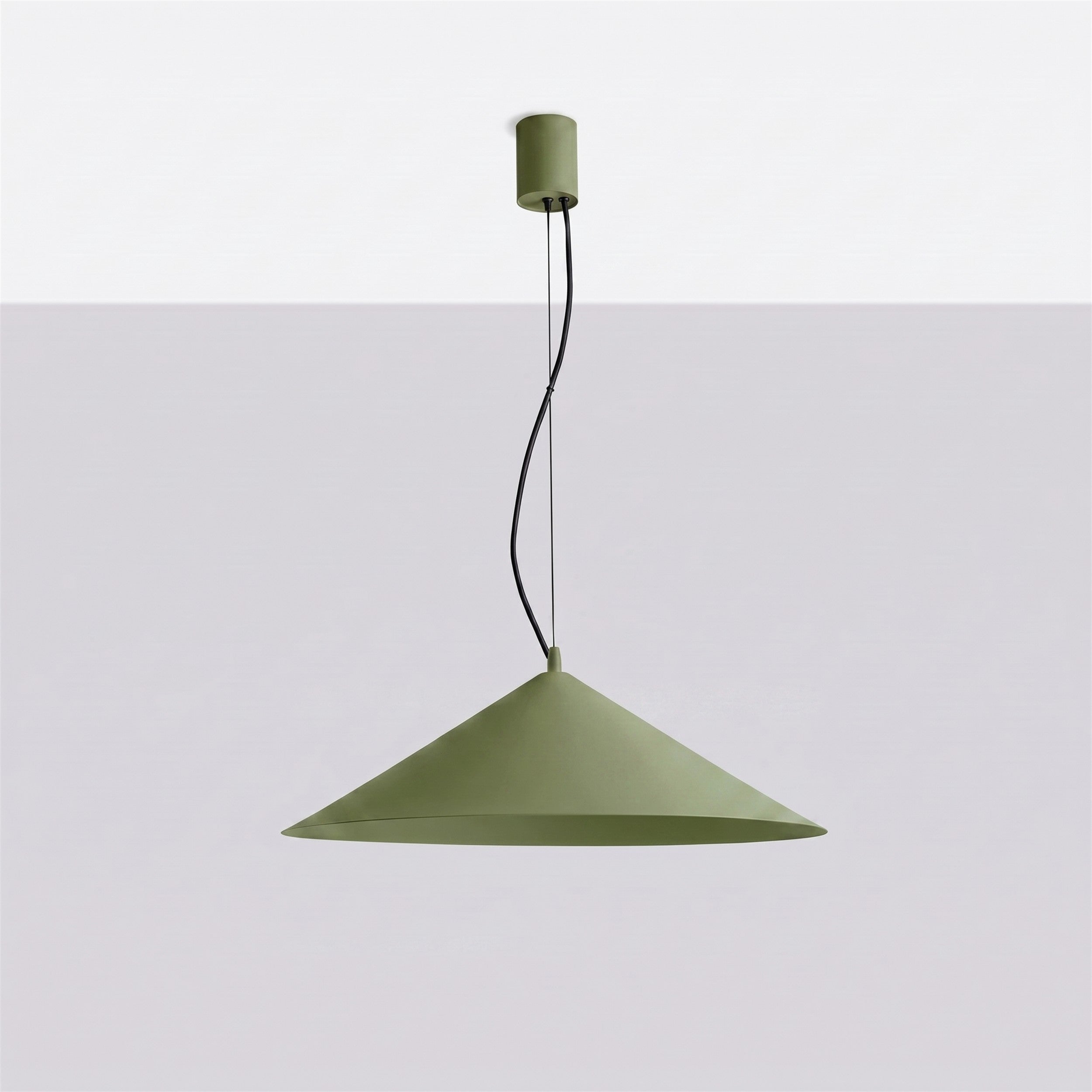 Lampa wisząca Fint LED zielona oliwka