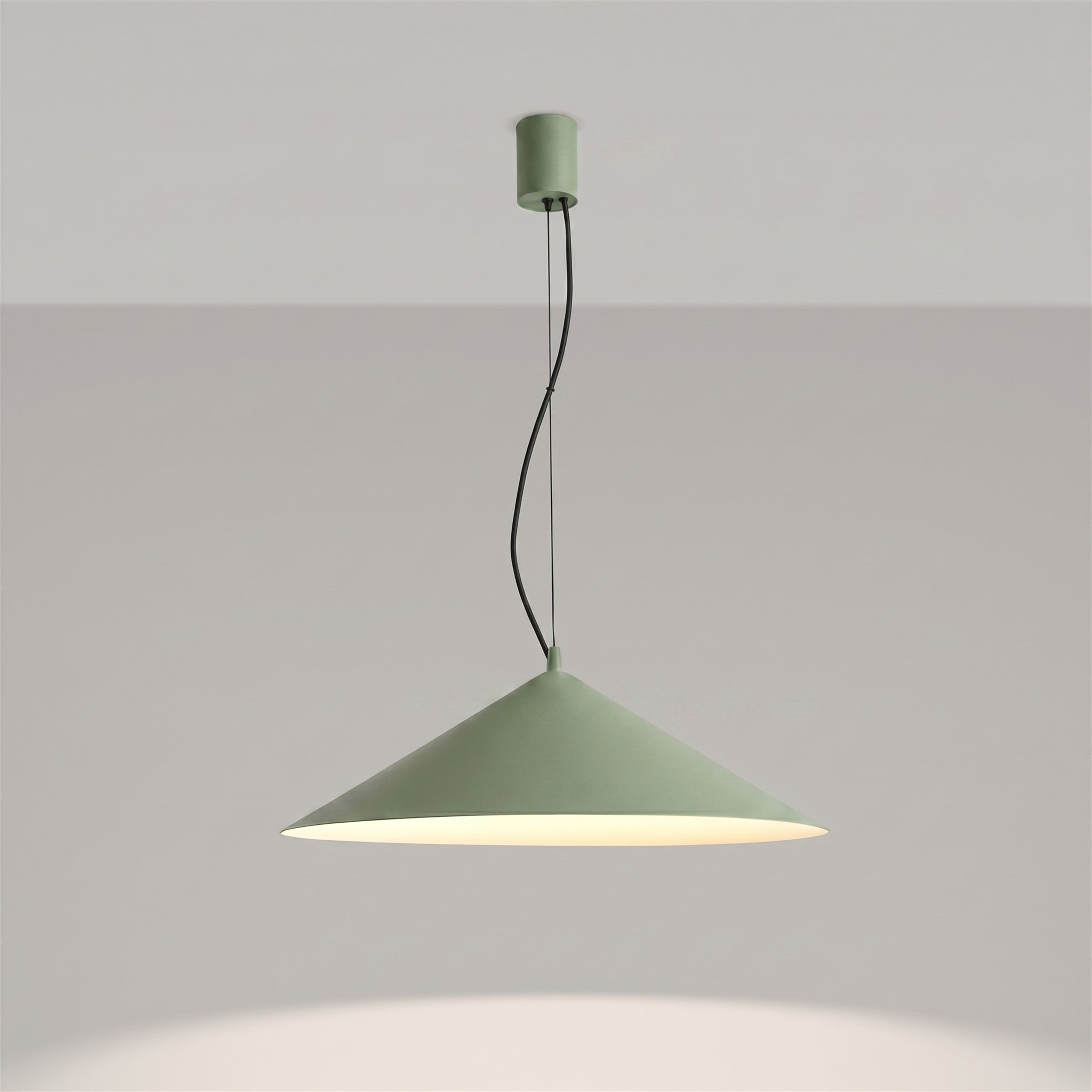 Lampa wisząca Fint LED zielona oliwka