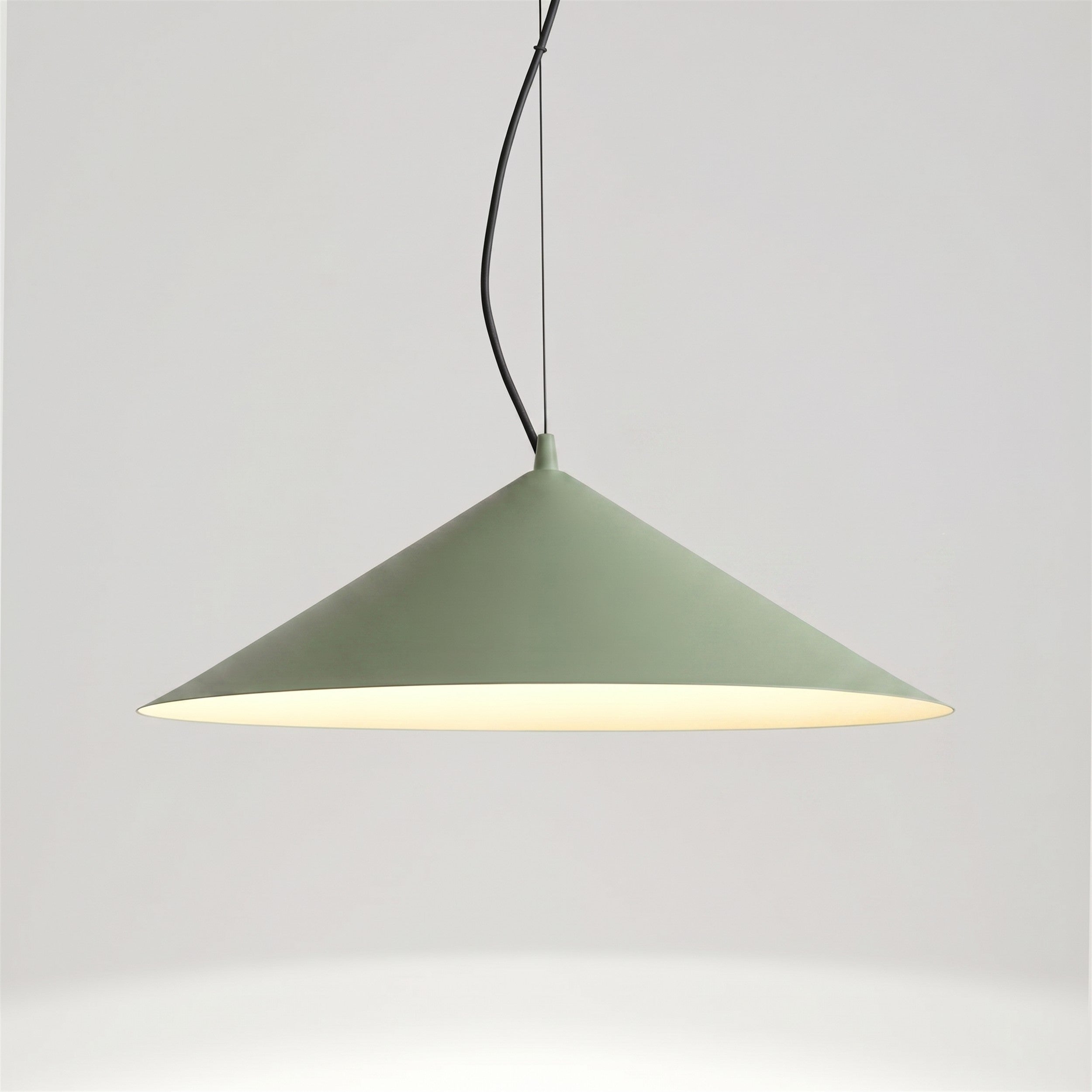 Lampa wisząca Fint LED zielona oliwka