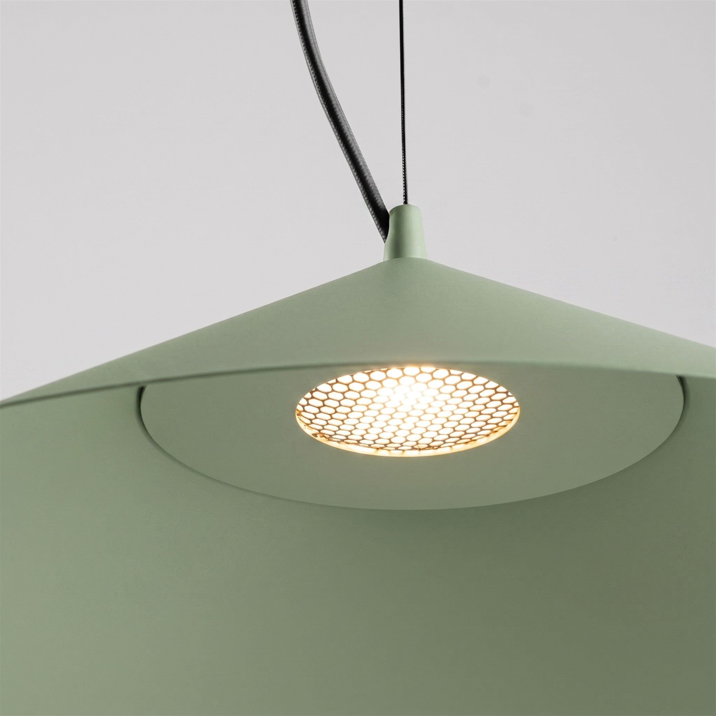Lampa wisząca Fint LED zielona oliwka