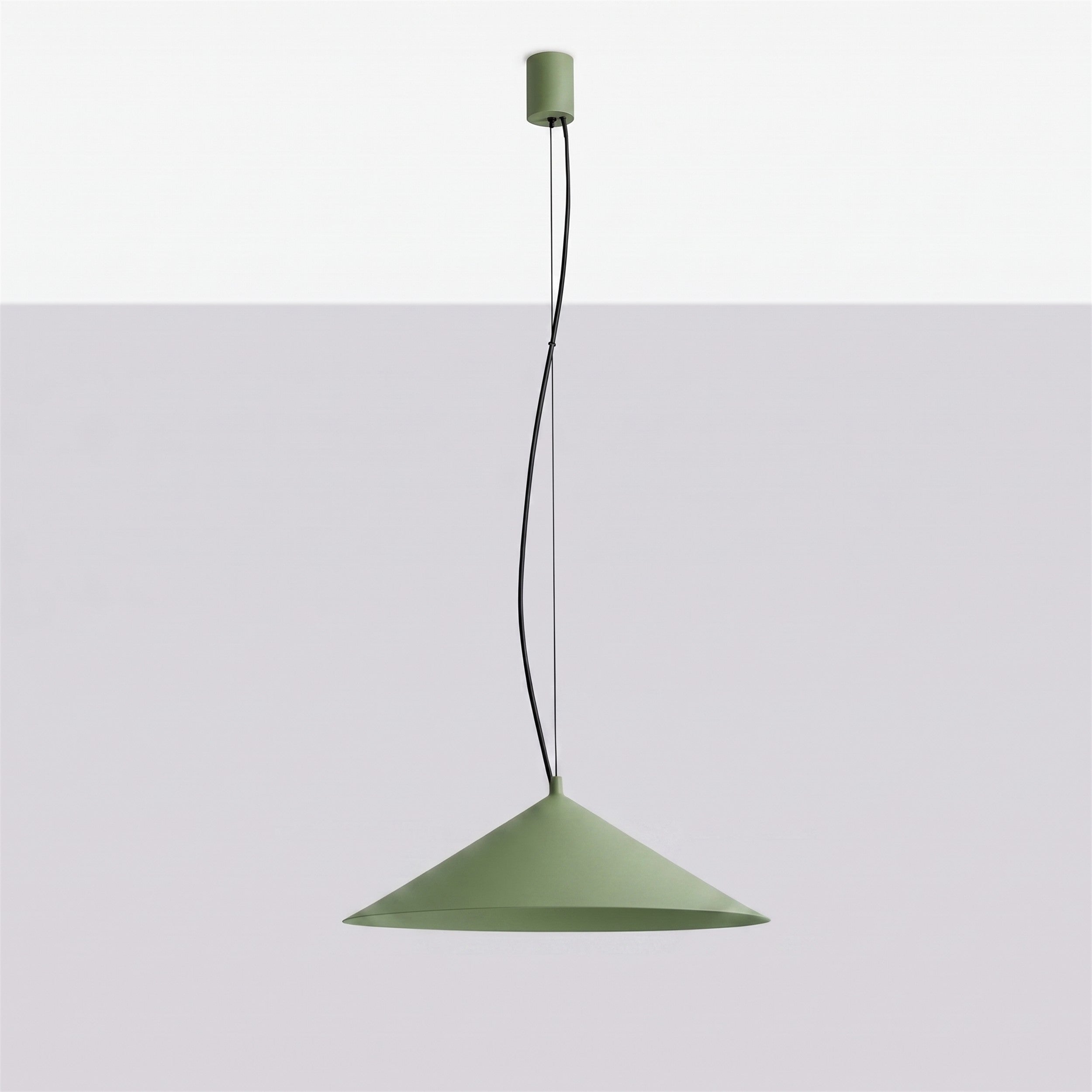 Lampa wisząca Fint LED zielona oliwka