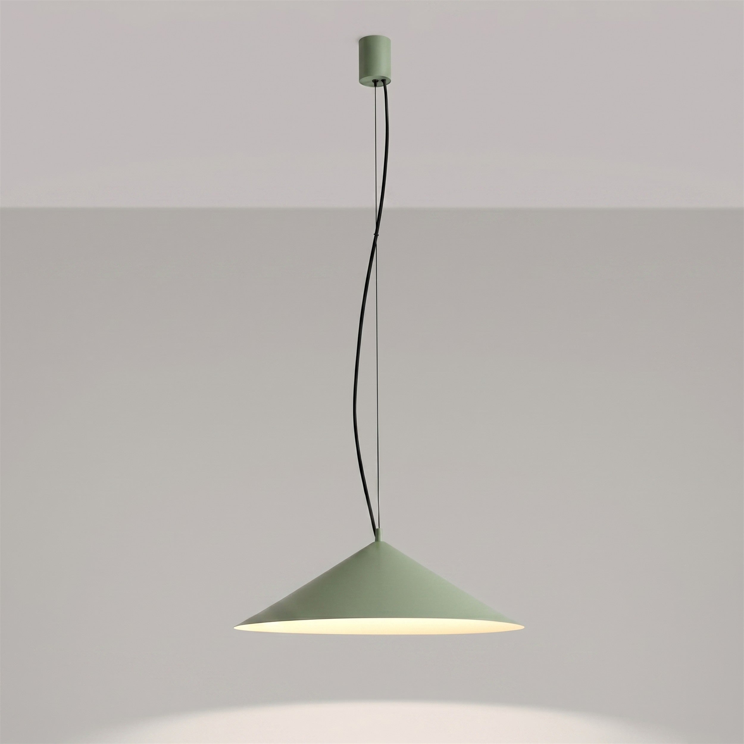 Lampa wisząca Fint LED zielona oliwka