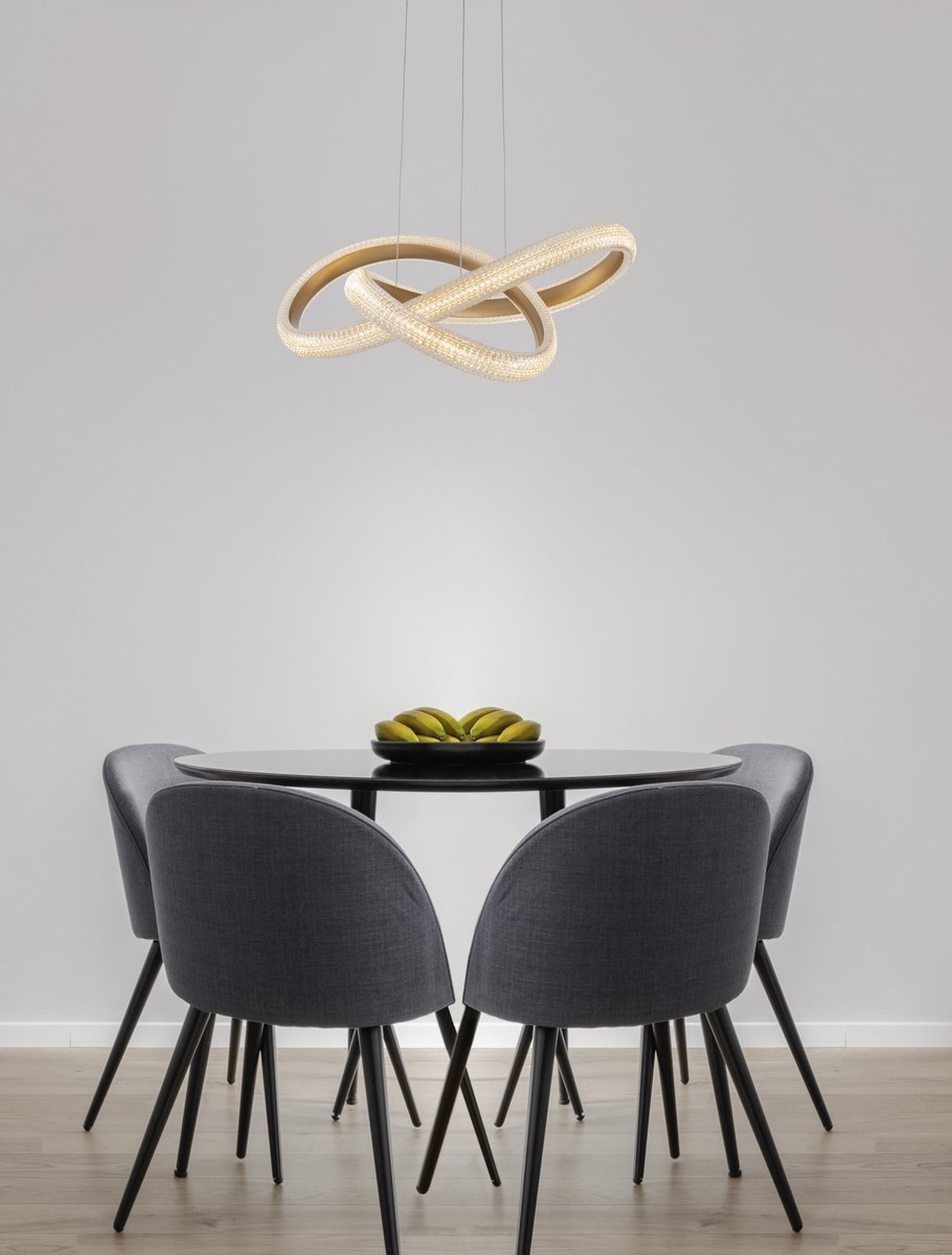 Żyrandol Synery LED średnica 52 cm złoty