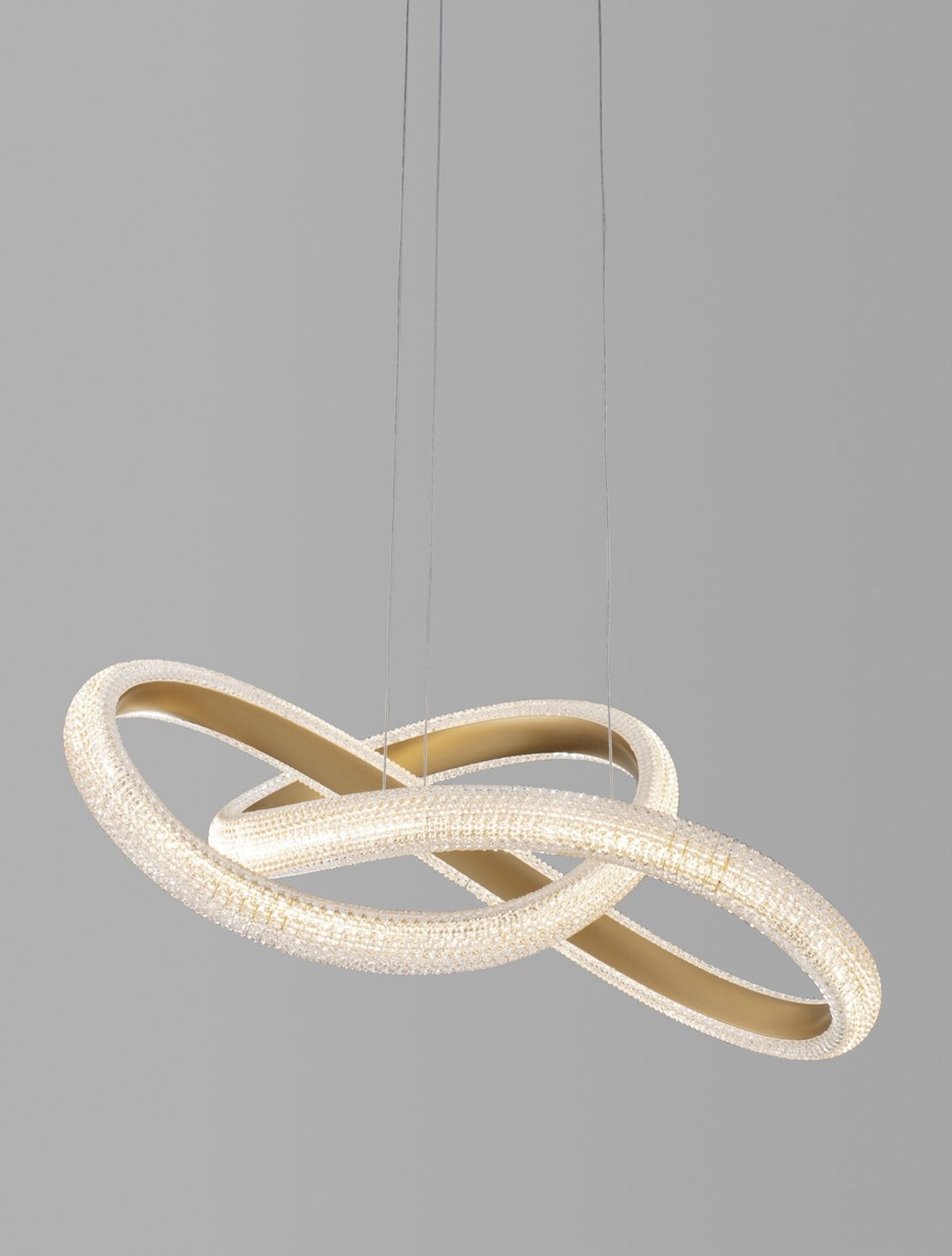 Żyrandol Synery LED średnica 52 cm złoty
