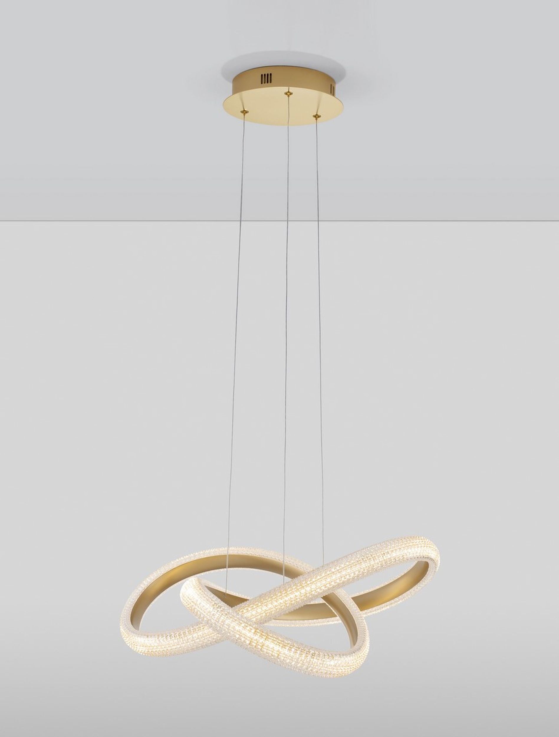 Żyrandol Synery LED średnica 52 cm złoty