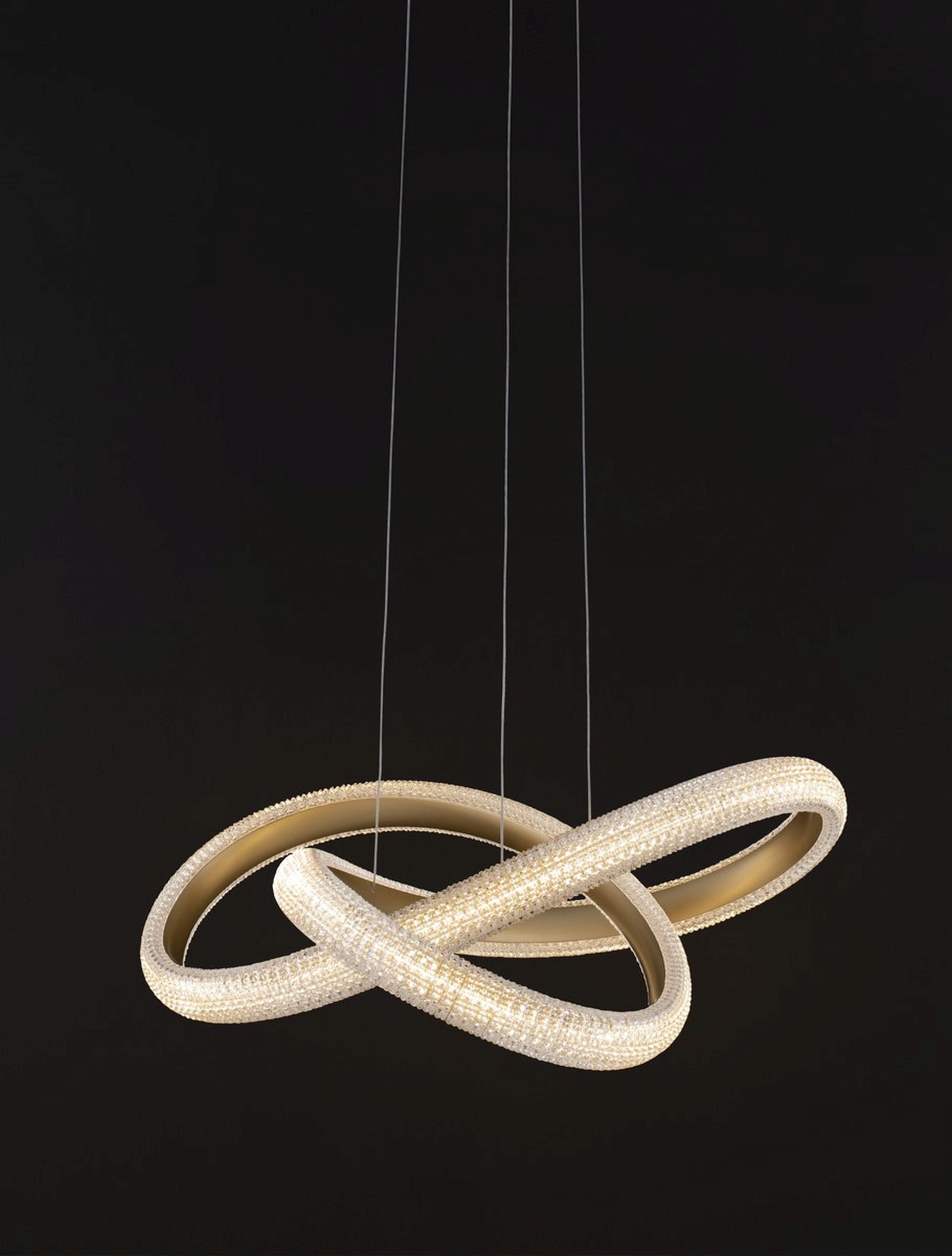 Żyrandol Synery LED średnica 52 cm złoty