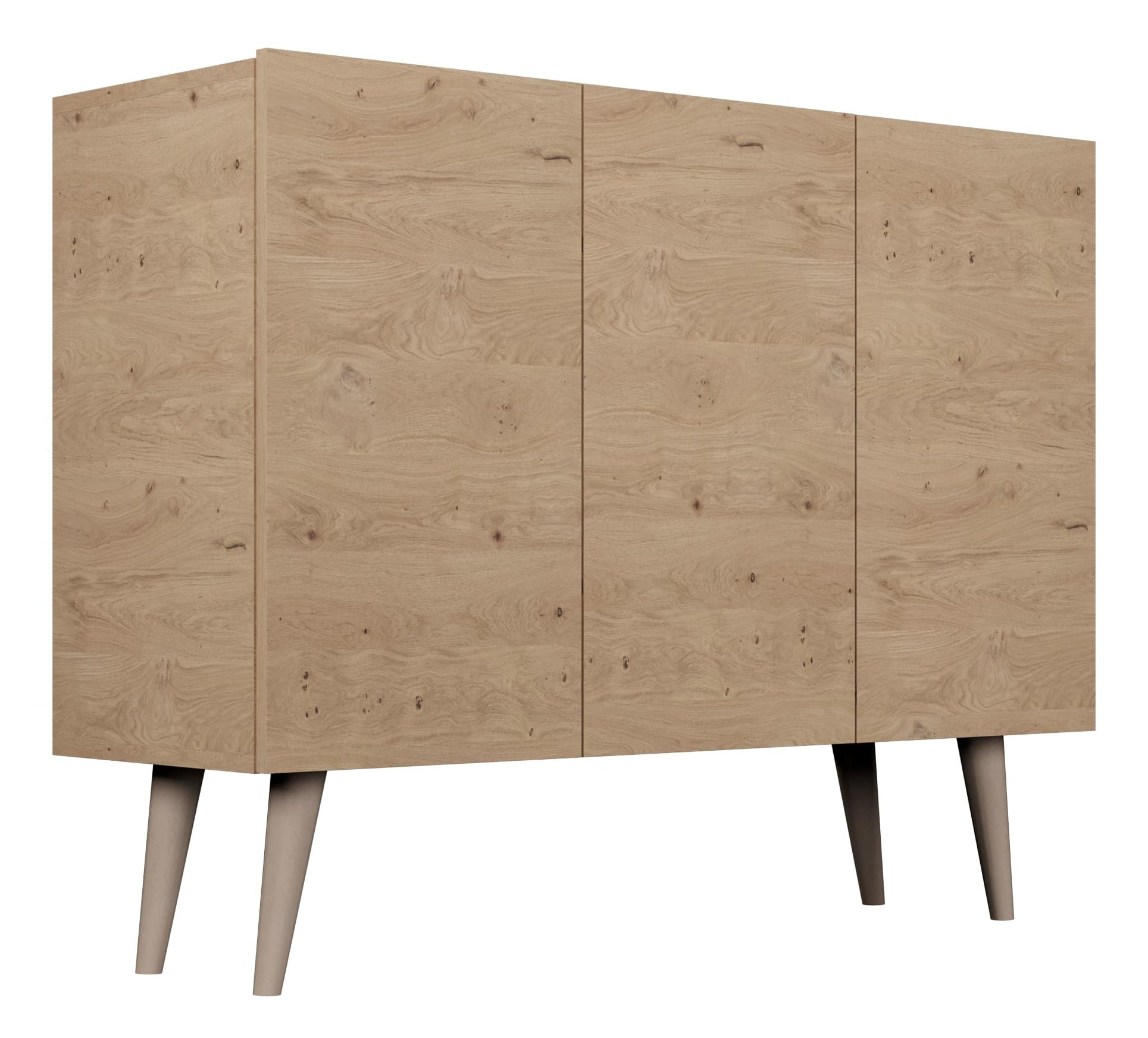 Komoda trzydrzwiowa Damally 120 cm dąb artisan