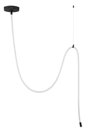 Lampa wisząca Cordity LED czarno-biała