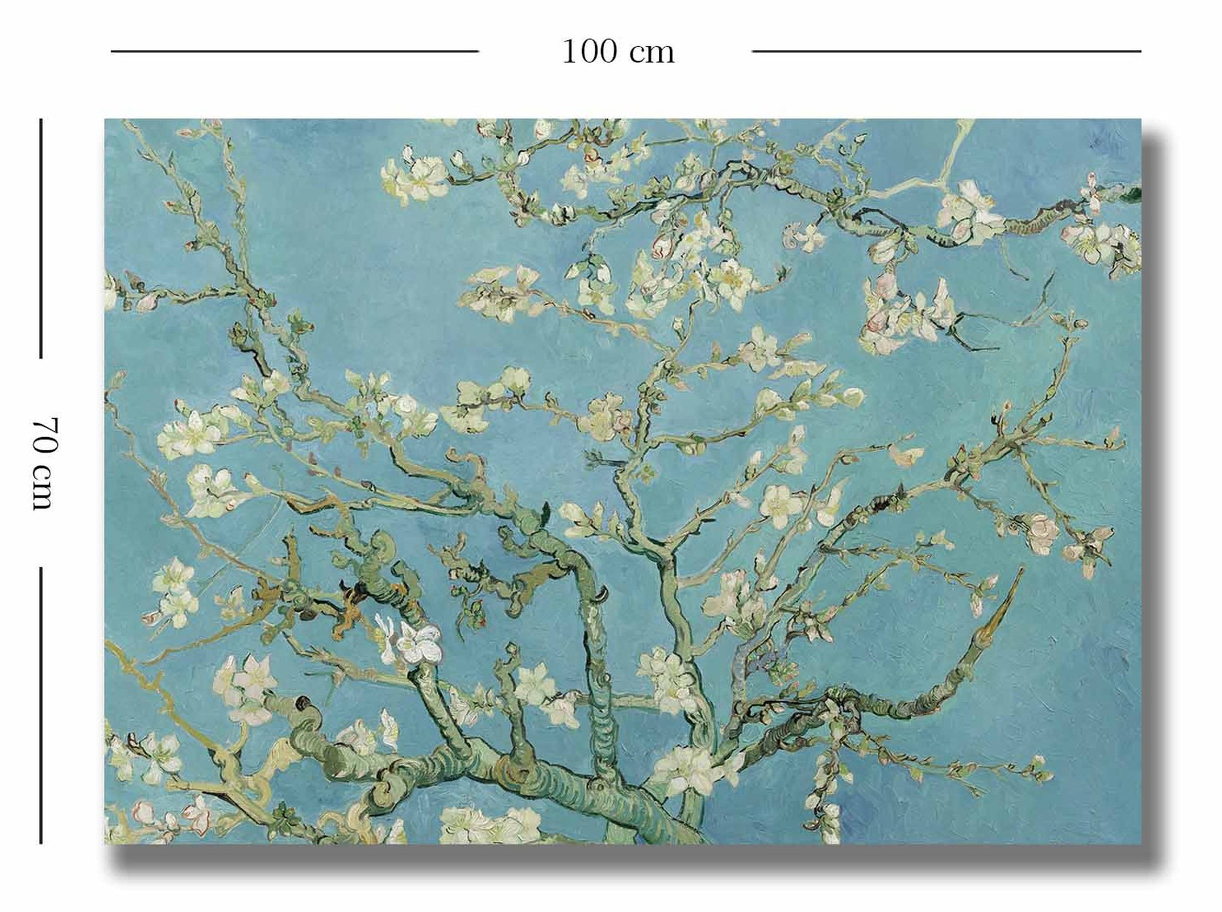 Obraz na płótnie Kwitnący migdałowiec Van Gogha 100x70 cm