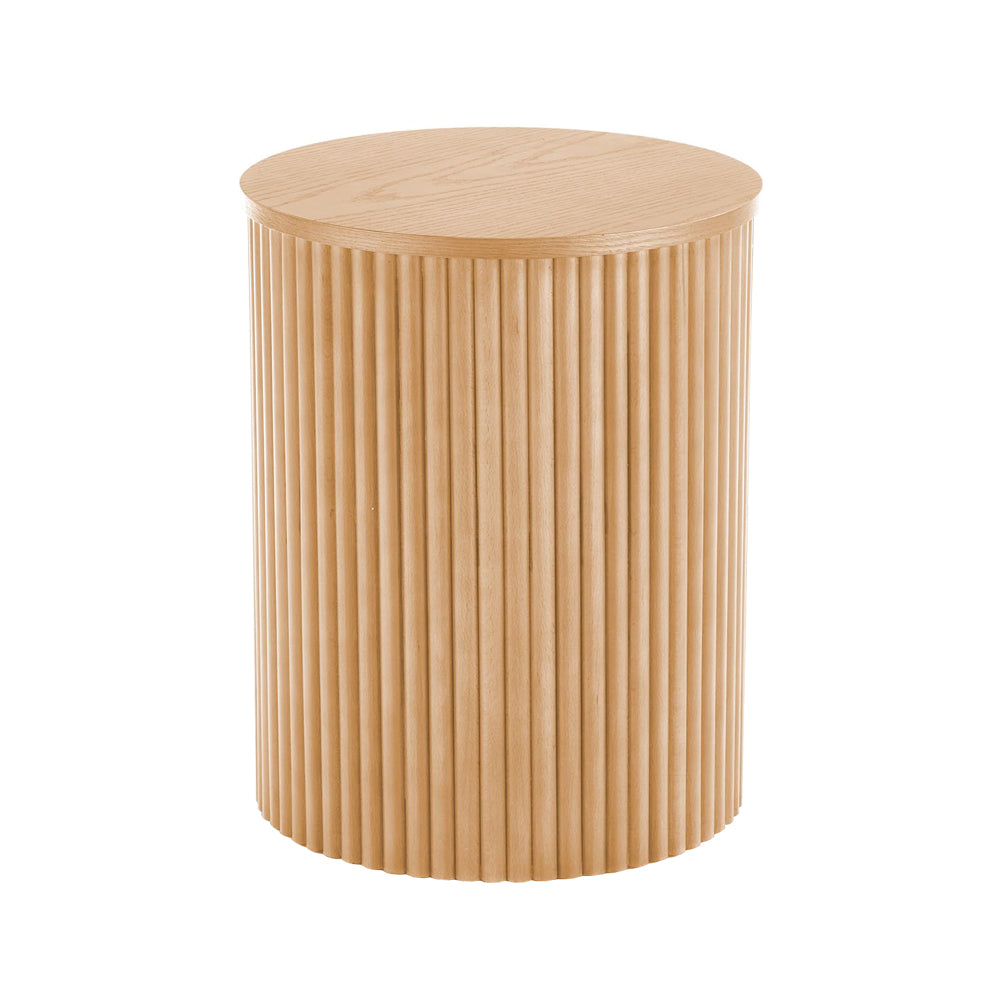 Stolik kawowy Rastinver średnica 40 cm naturalny