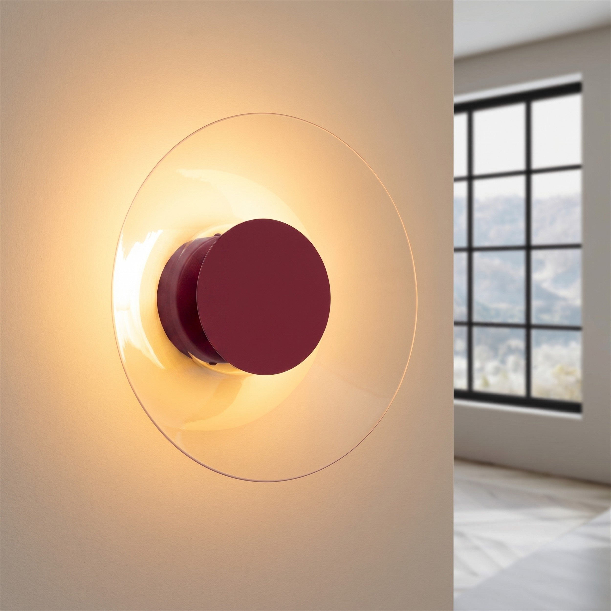 Kinkiet Astro LED burgund