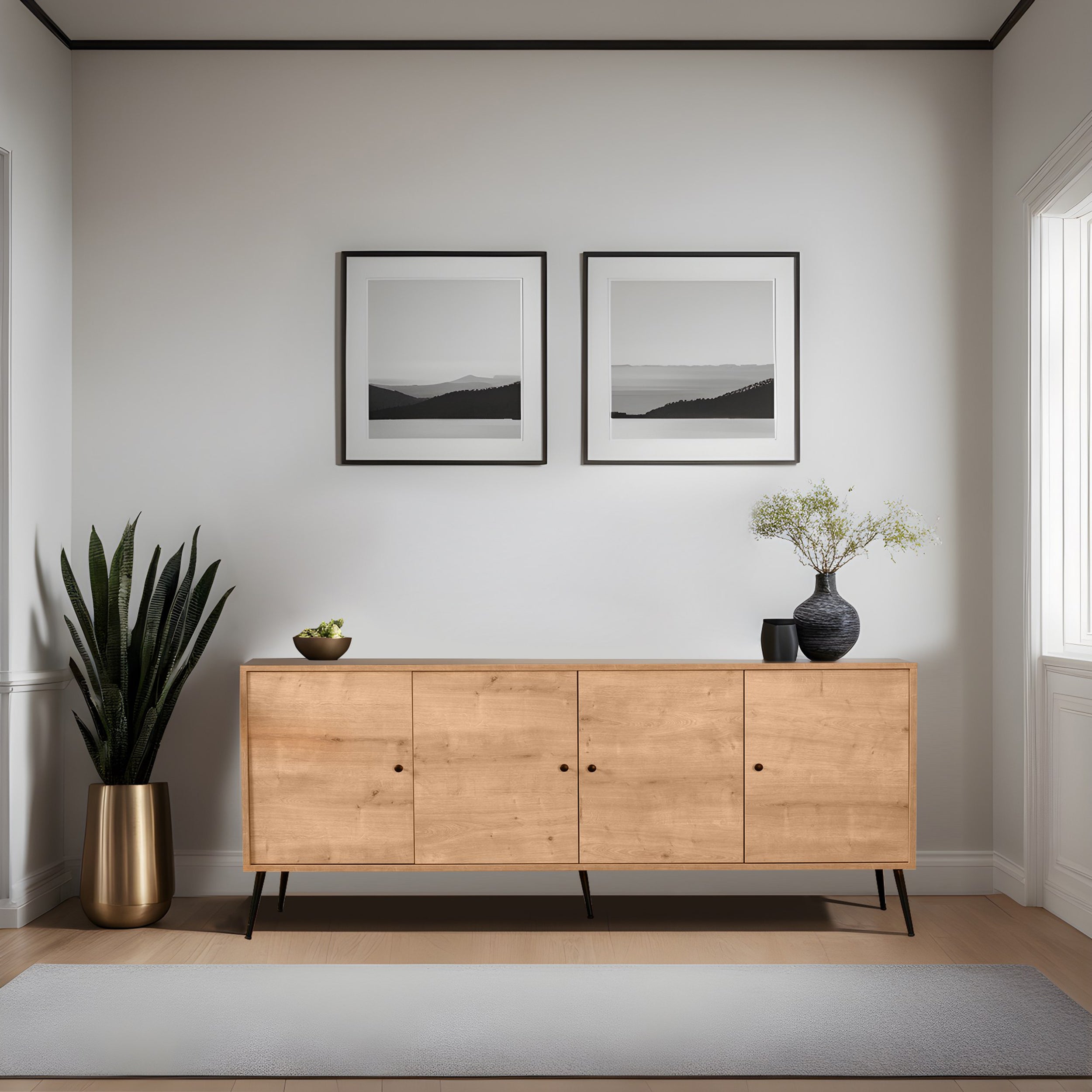 Komoda Varigs 180 cm dąb naturalny