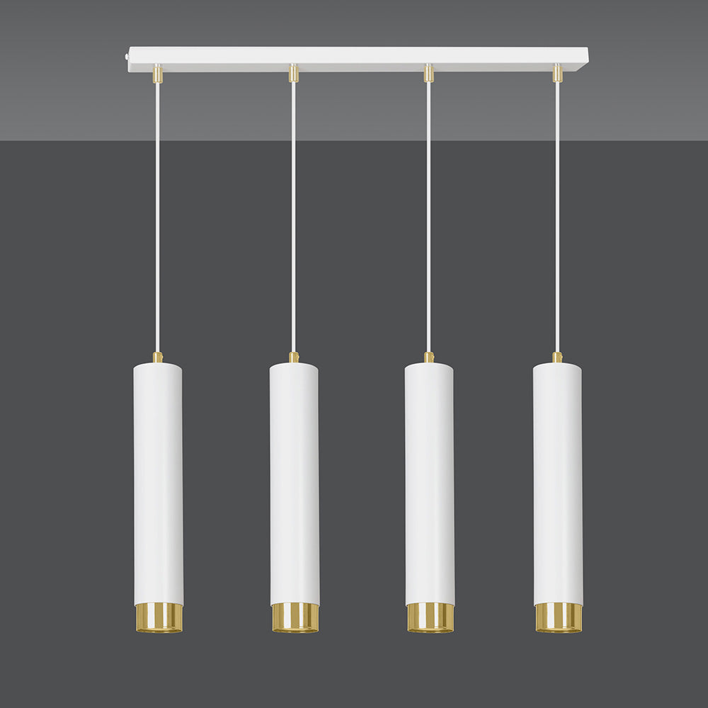 Lampa wisząca Morcone biała x4