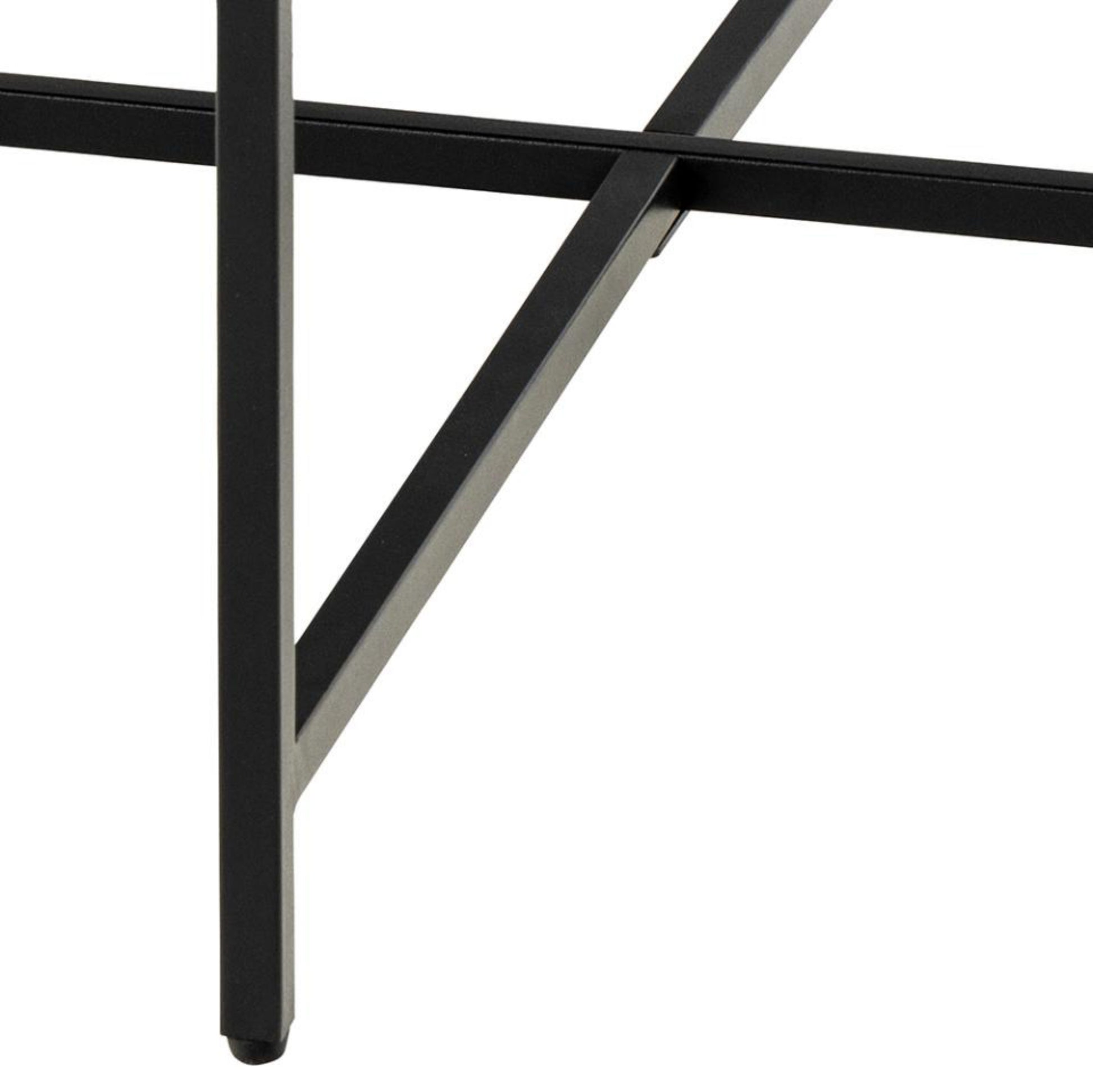 Stolik Shility: czarny marmur i minimalistyczny design, idealny do kawy i relaksu.
