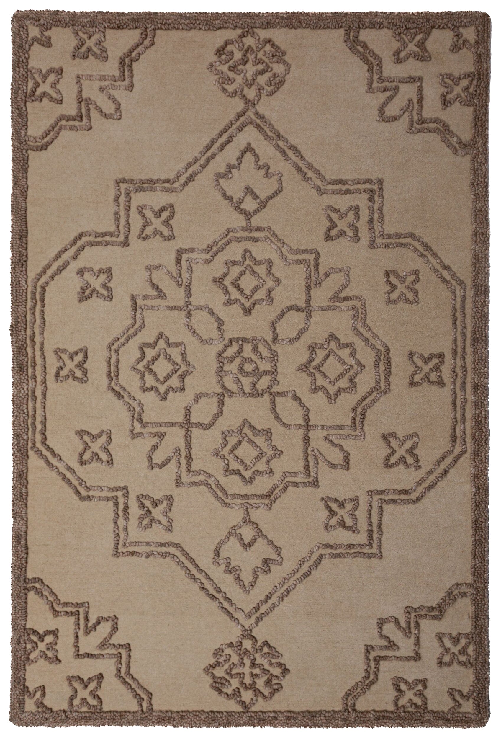 Dywan z wełną Sable Vintage 160x230 cm beżowy